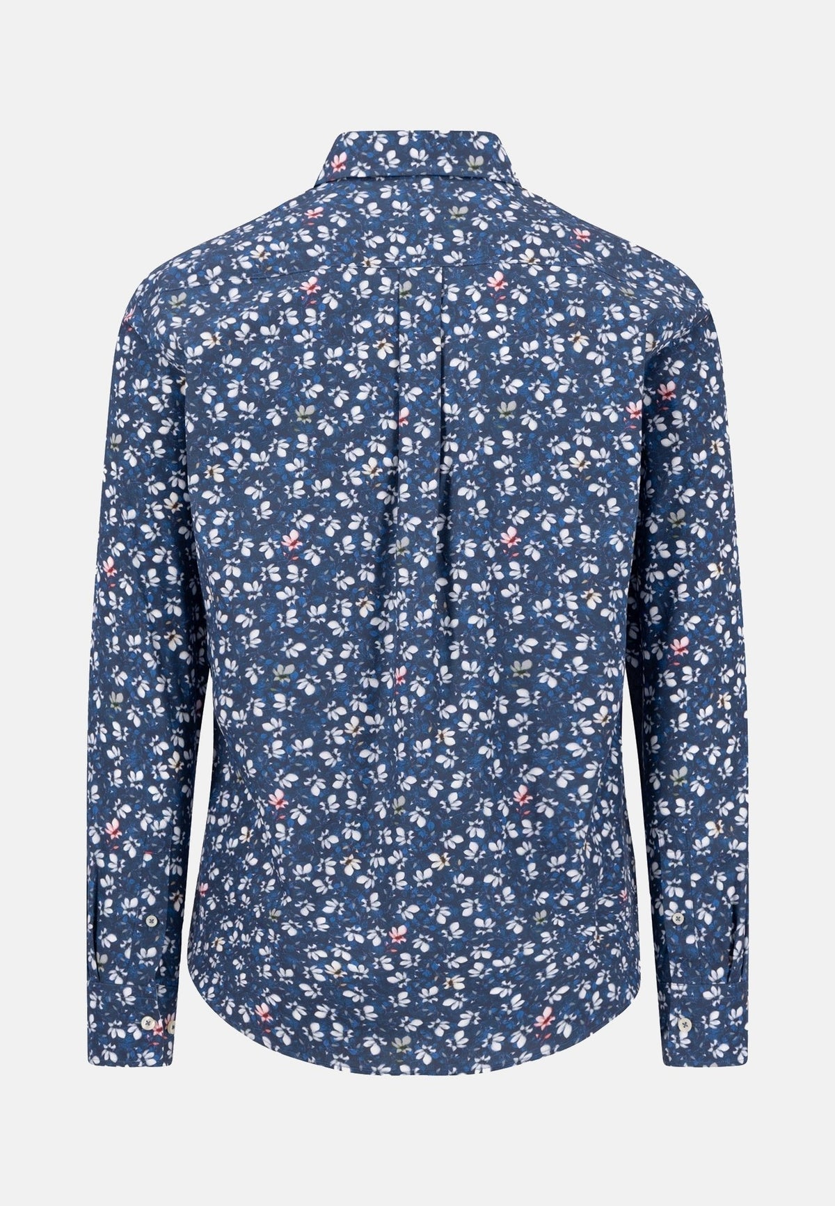 Fynch-Hatton Premium Flower Print Button Down Shirt Ink Blue | Northern Threads Designer Menswear