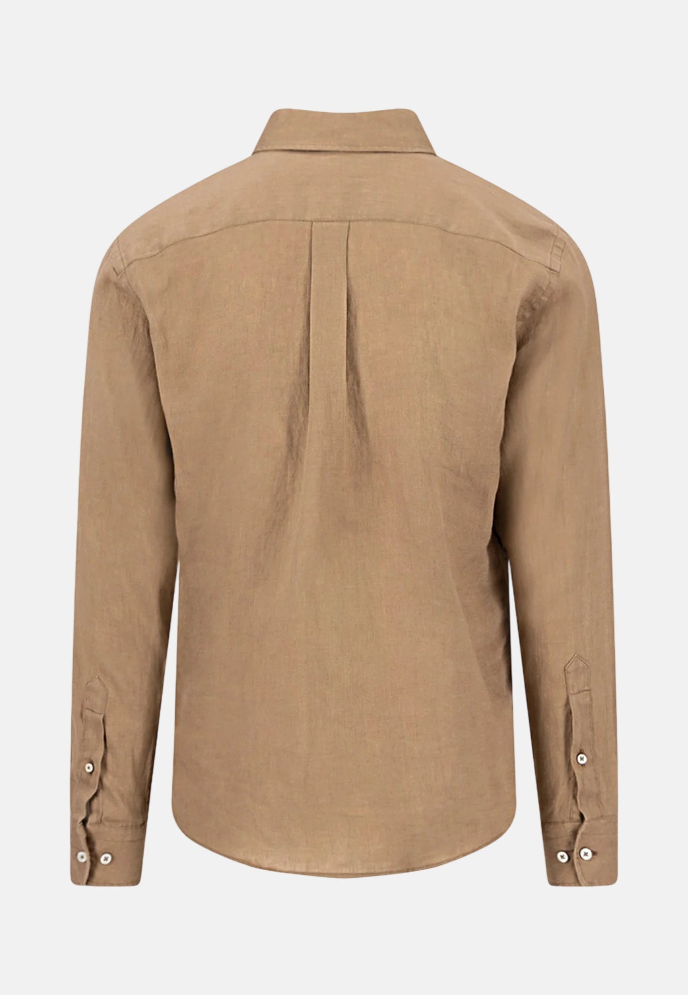 Fynch - Hatton Pure Linen Button Down Shirt Affogato - northern threads