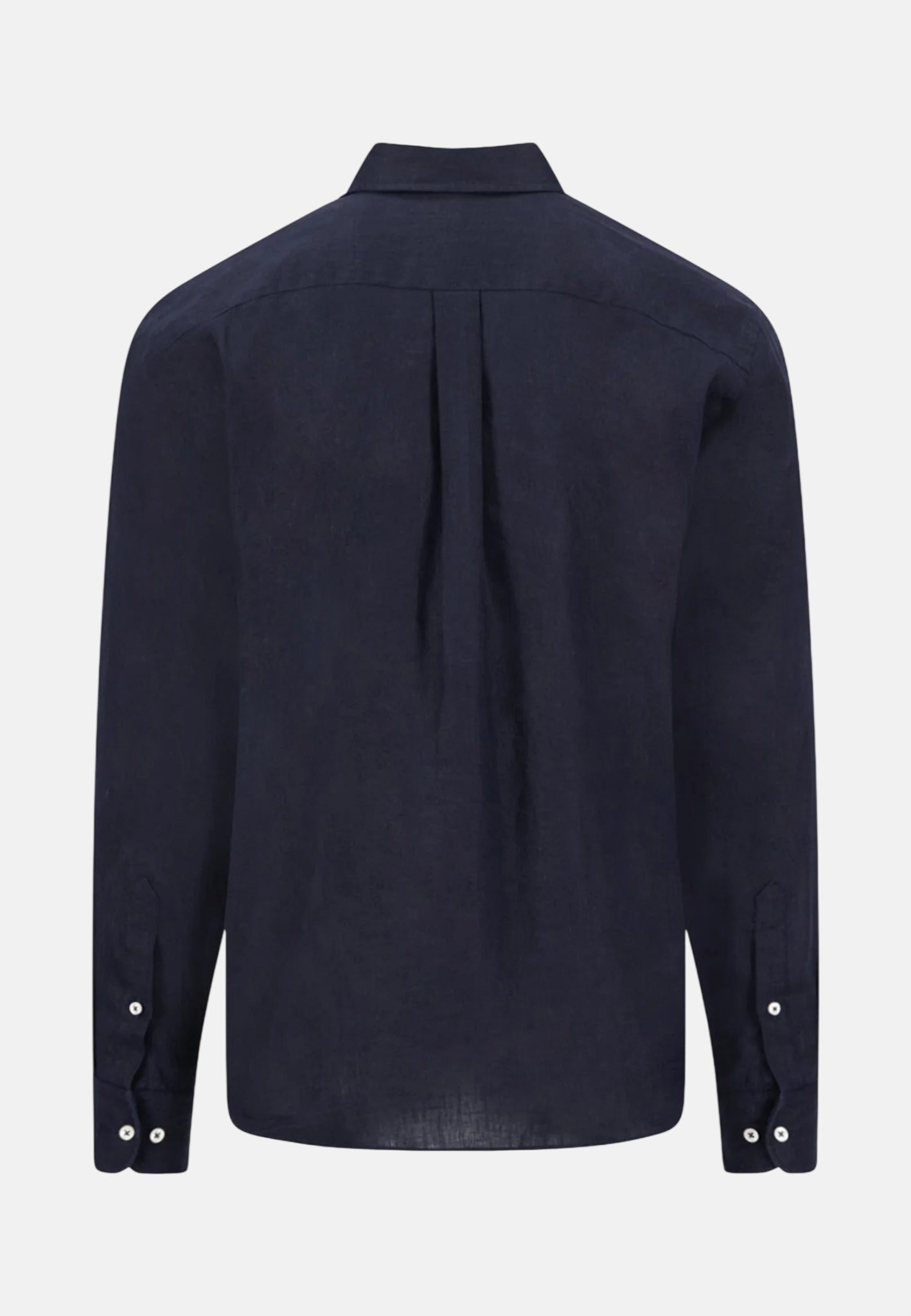 Fynch - Hatton Pure Linen Button Down Shirt Navy - northern threads