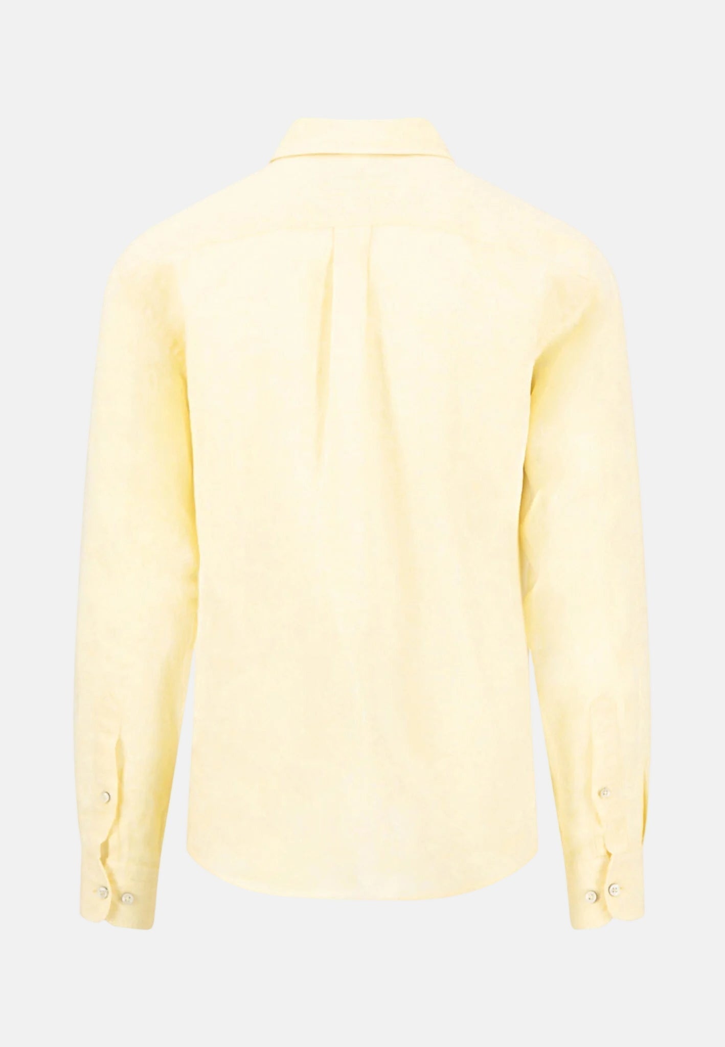 Fynch - Hatton Pure Linen Button Down Shirt Pale Yellow - northern threads