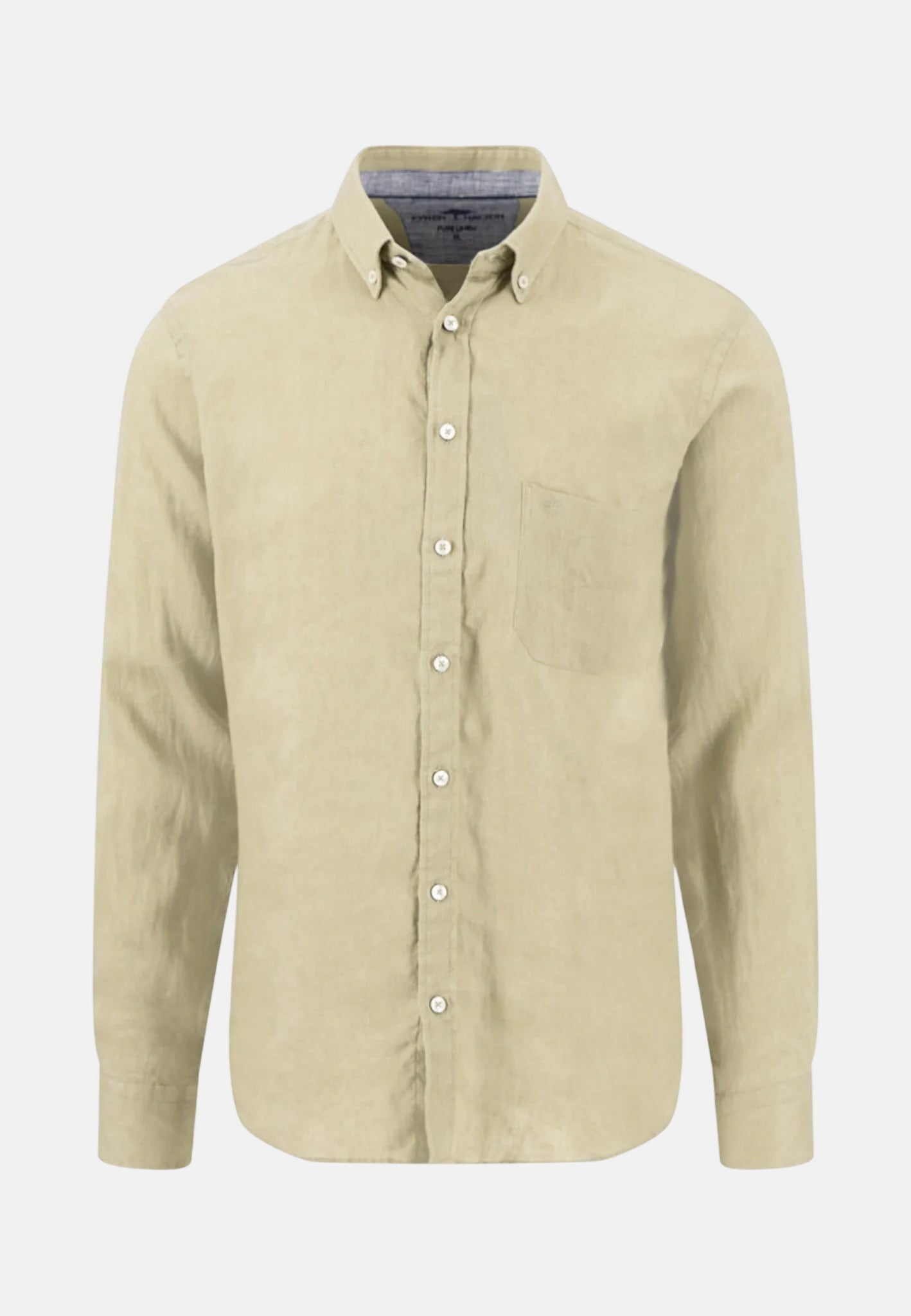 Fynch - Hatton Pure Linen Button Down Shirt Pistachio - 16136000-745-M - northern threads uk