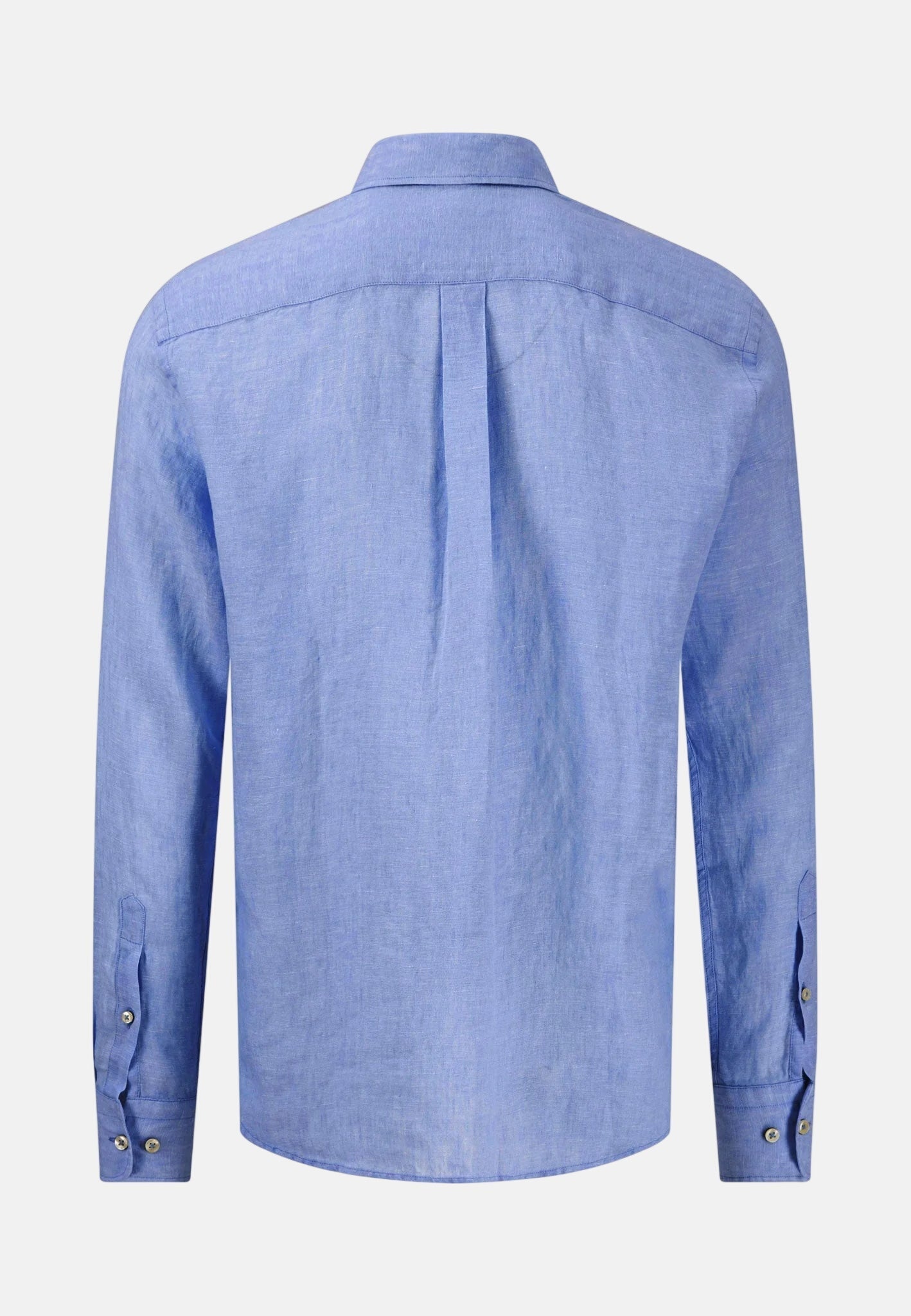 Fynch - Hatton Pure Linen Button Down Shirt Strong Blue - northern threads