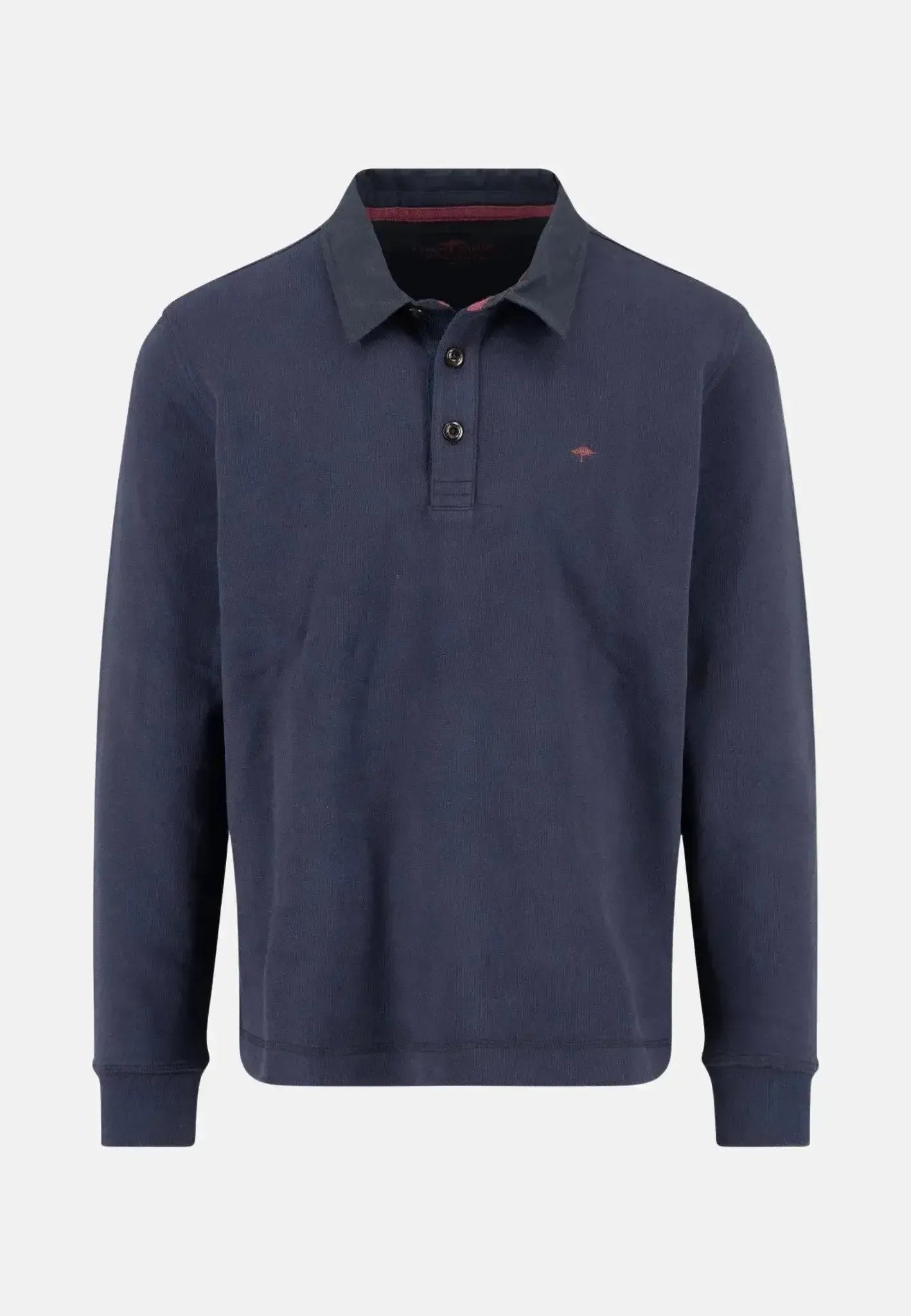 Fynch - Hatton Rugby Collar Sweat Navy - 15141362-685-S - northern threads uk