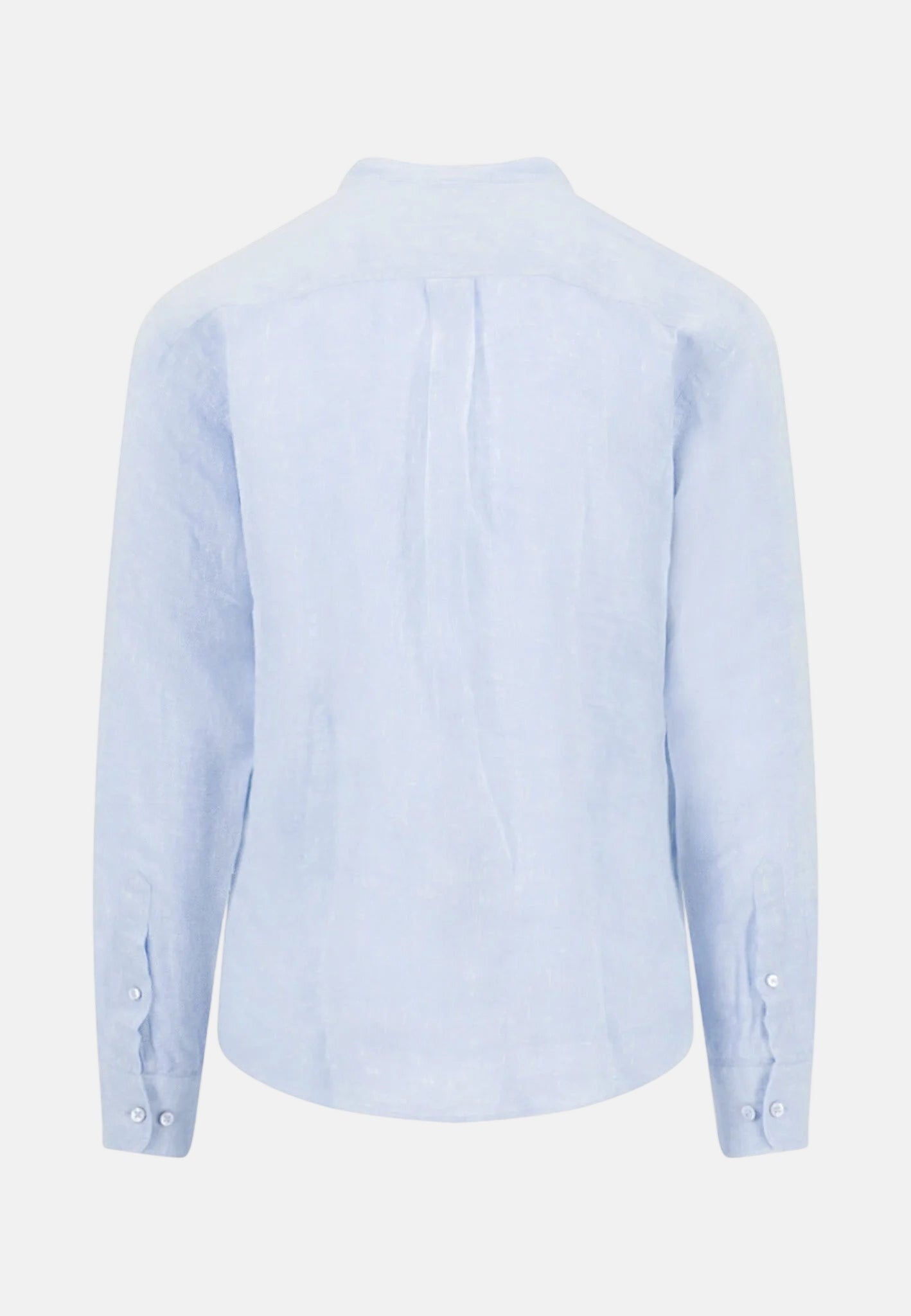 Fynch - Hatton Stand Collar Pure Linen Shirt New Breeze - northern threads