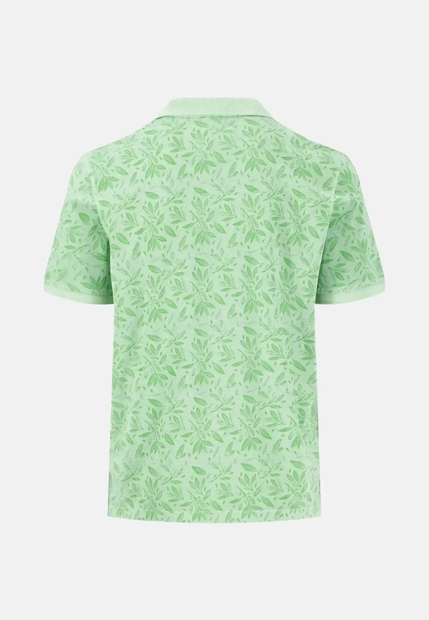 Fynch - Hatton Sunfaded Floral Polo Shirt Turf Green - northern threads