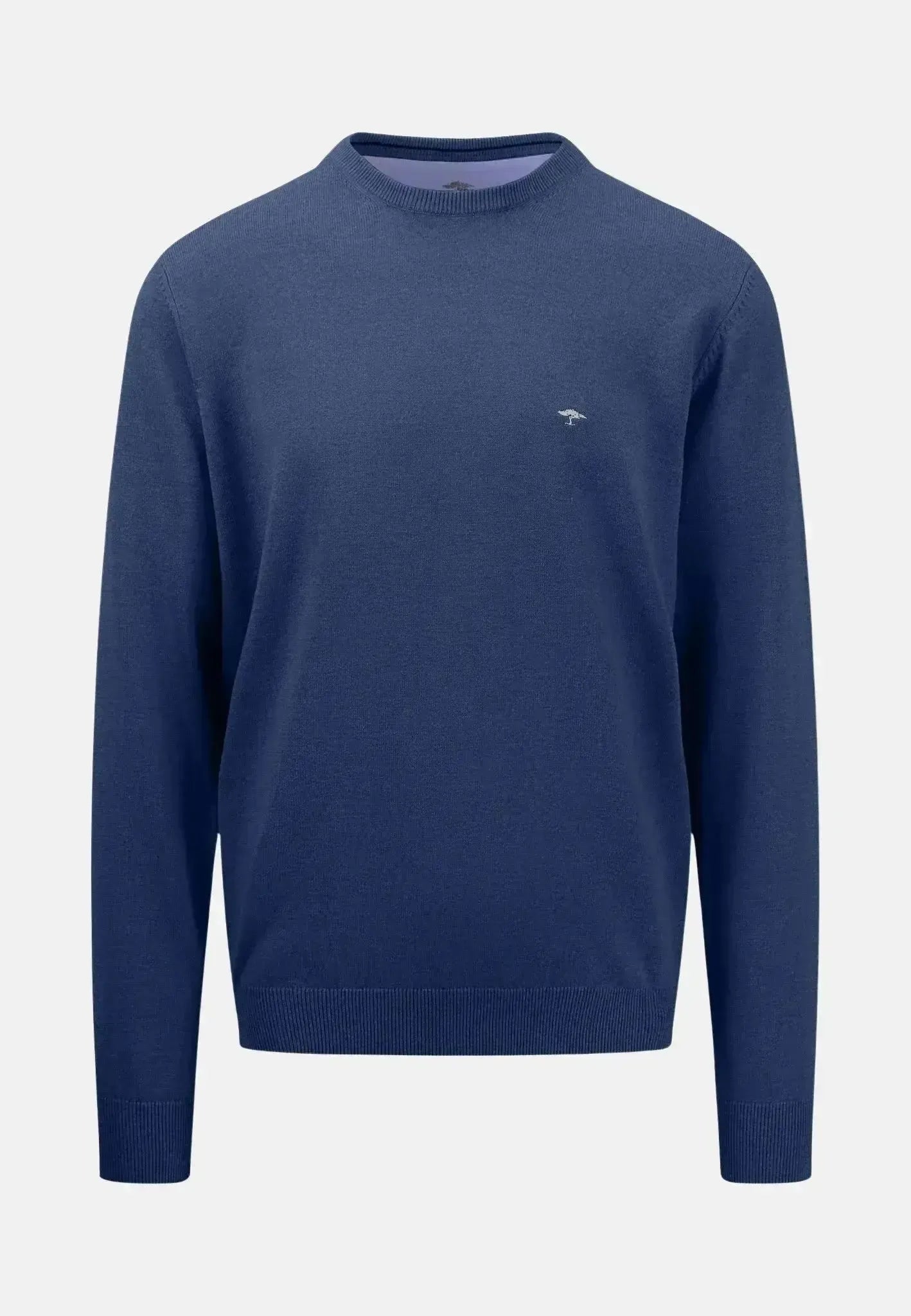 Fynch - Hatton Superfine Cotton Crewneck Knit Night - 1513210-680-S - northern threads uk