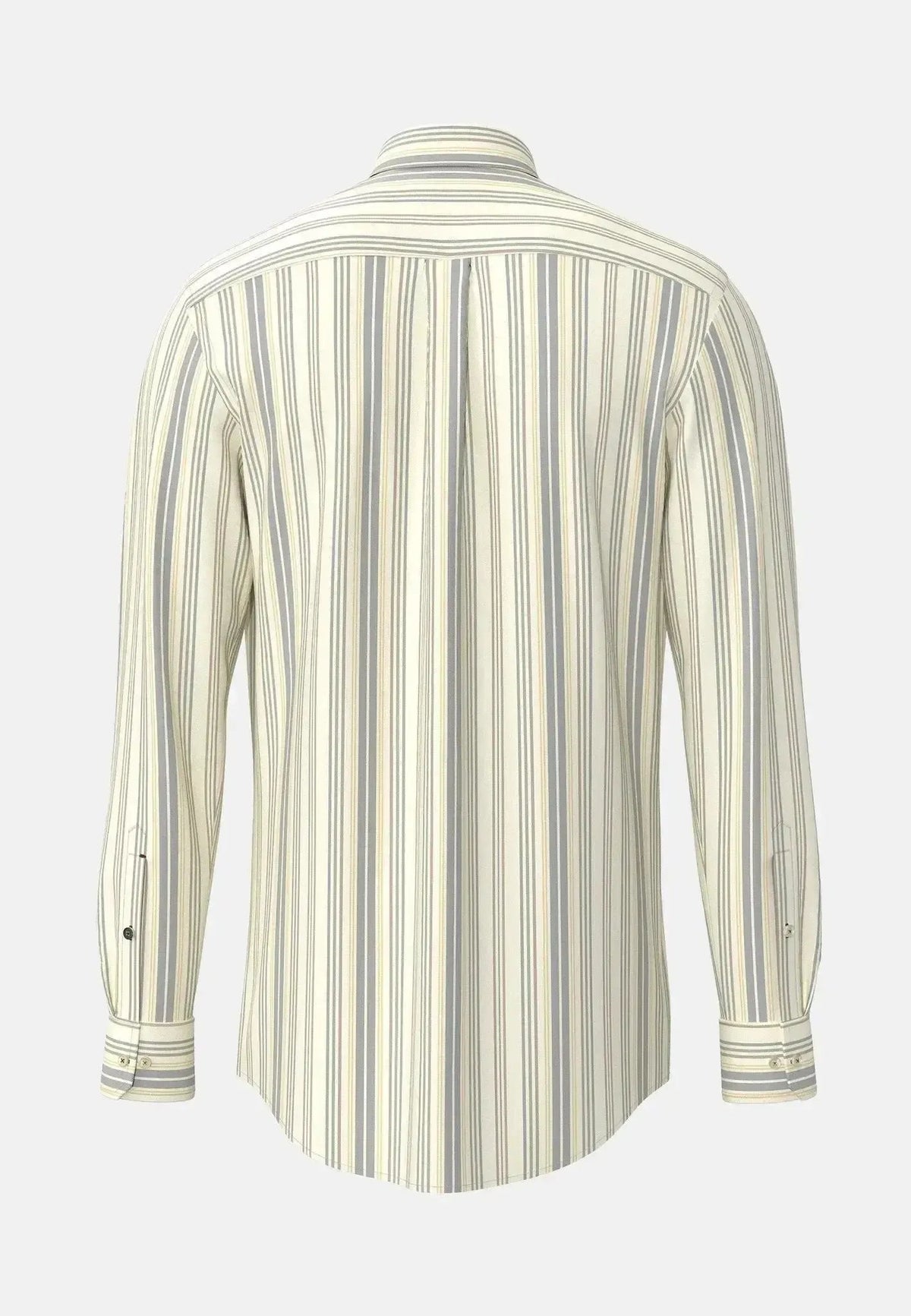 Fynch-Hatton Washed Oxford Stripe Button Down Shirt Deep Merlot | Northern Threads Designer Menswear