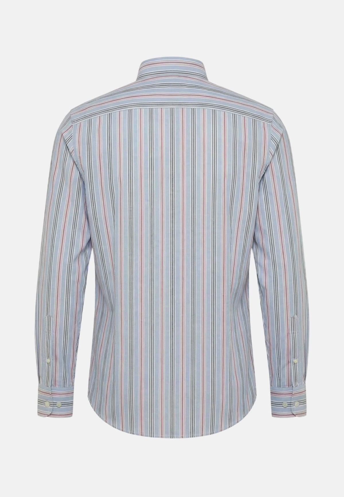 Fynch-Hatton Washed Oxford Stripe Shirt New Breeze | Northern Threads Designer Menswear