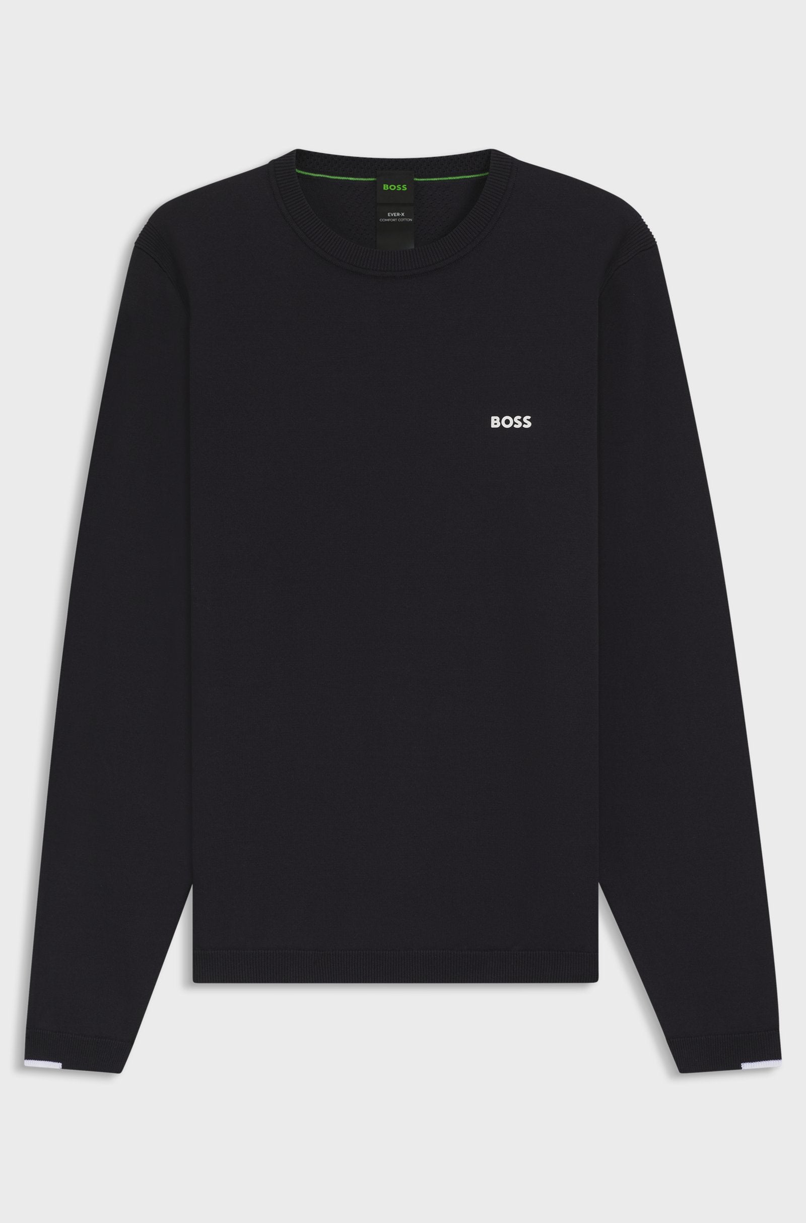 Boss K_Ever-X Crewneck Cotton Sweater Dark Blue