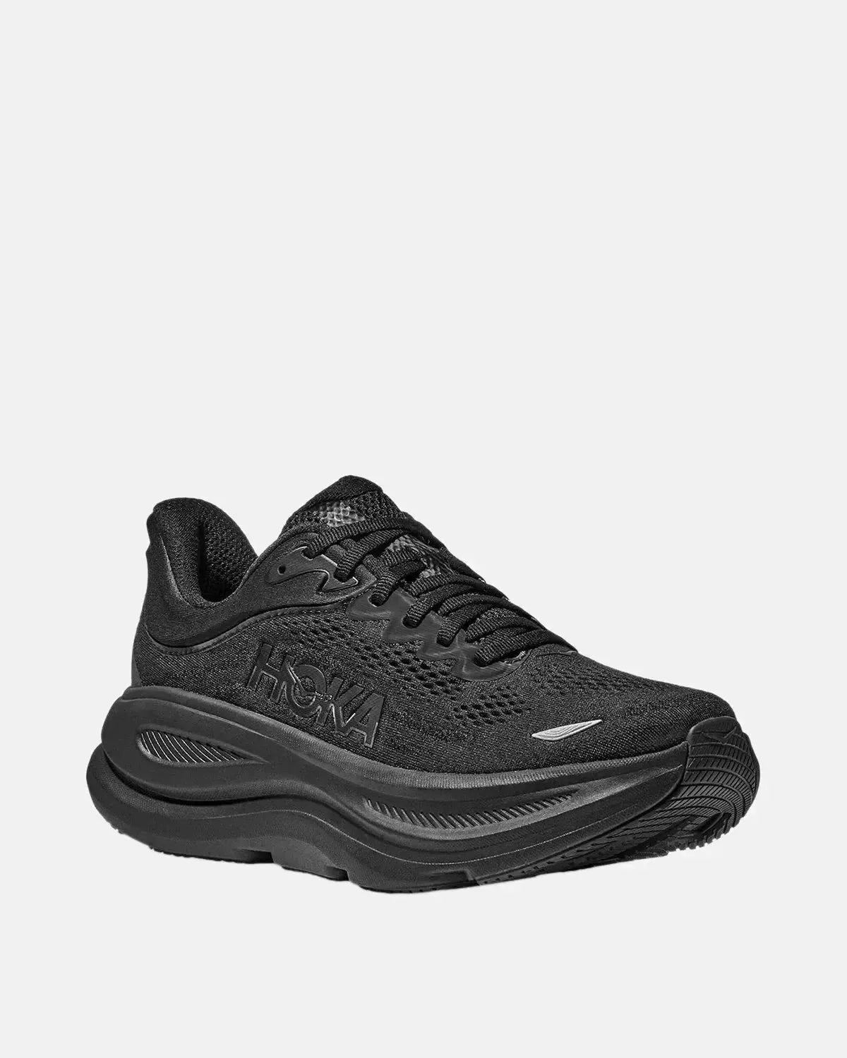 Hoka Bondi 9 Trainers Black Black | Northern Threads Designer Menswear