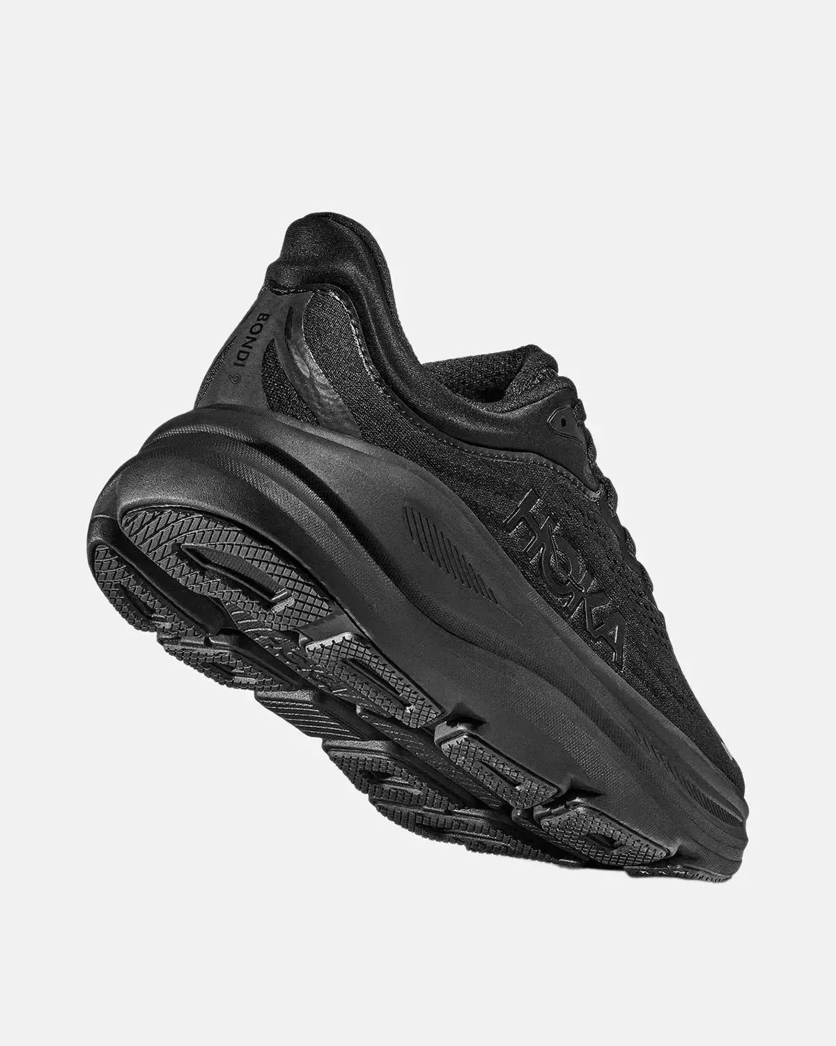 Hoka Bondi 9 Trainers Black Black | Northern Threads Designer Menswear