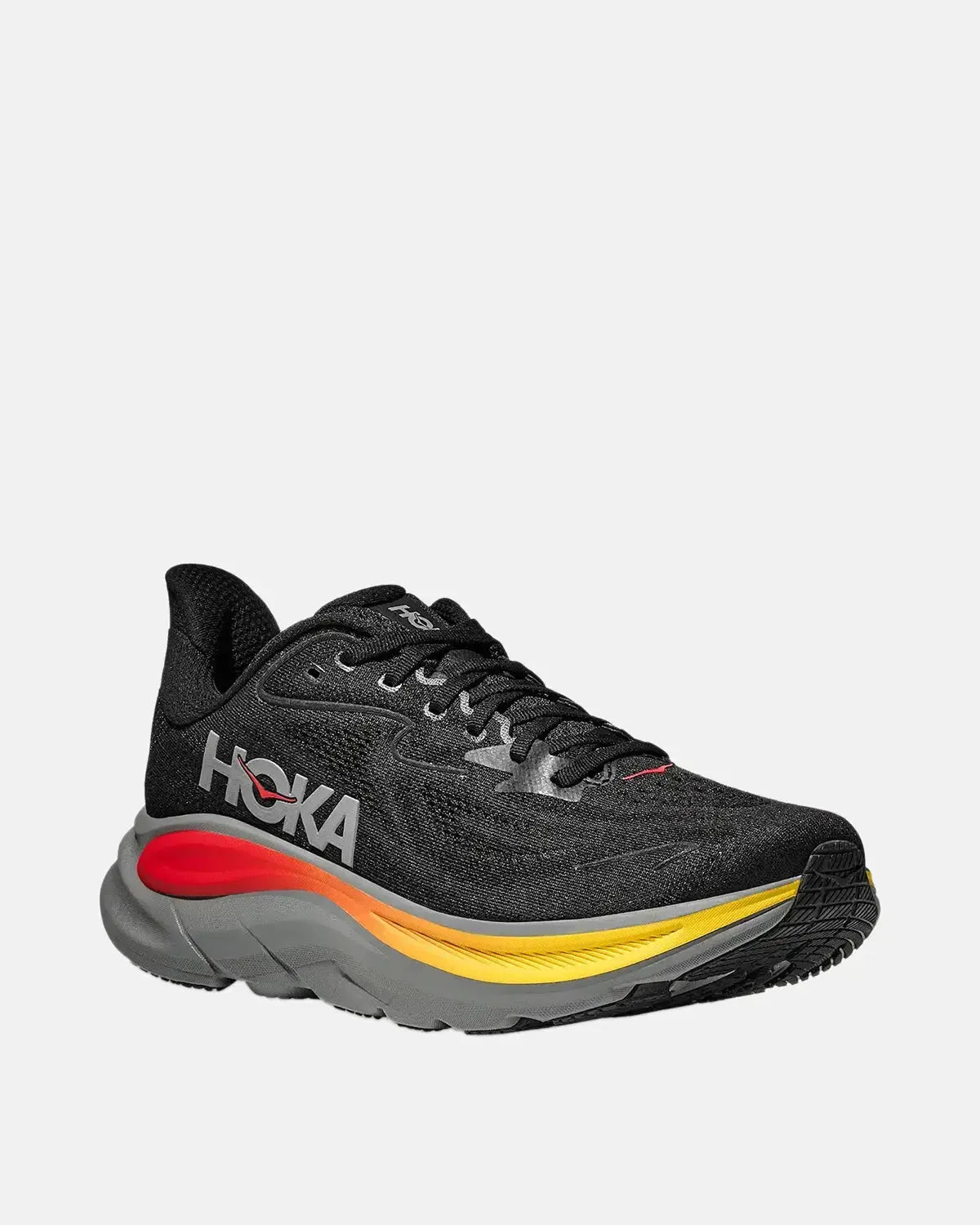 HOKA-HOKA CLIFTON 10 TRAINERS BLACK GALACTIC GREY-NORTHERN THREADS DESIGNER MENSWEAR