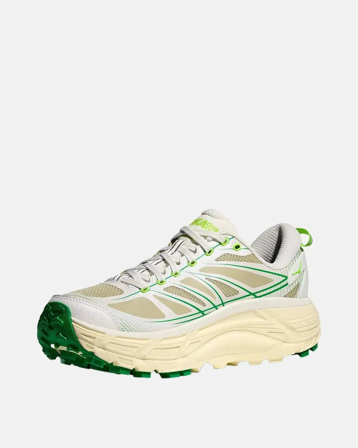 HOKA-HOKA MUFATE SPEED 2 TRAINERS WHITE FRESH CUT GRASS-NORTHERN THREADS DESIGNER MENSWEAR