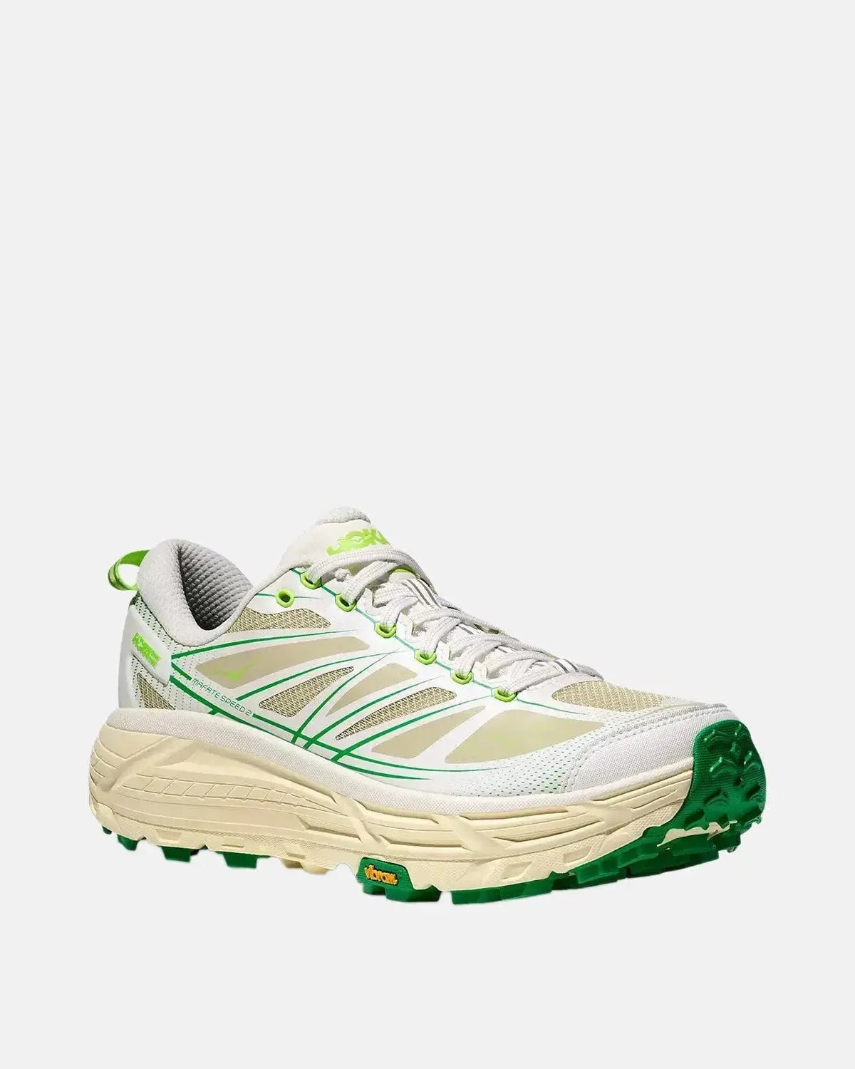 HOKA MUFATE SPEED 2 TRAINERS WHITE FRESH CUT GRASS - northern threads