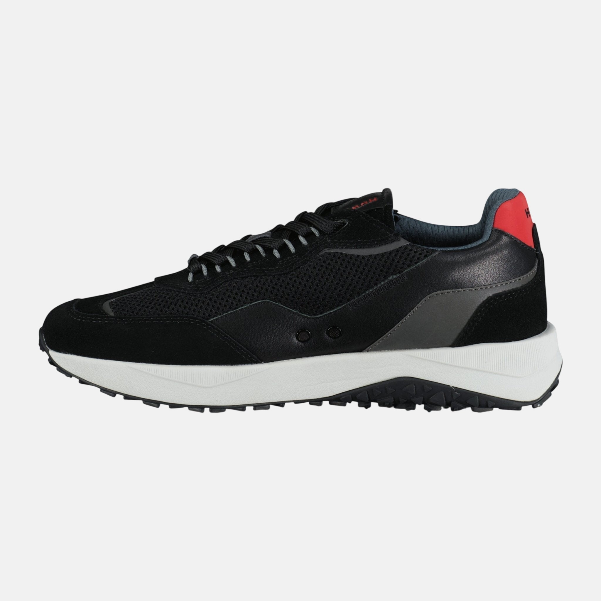 HUGO Kane Trainers Black Red White - G16 - northern threads uk