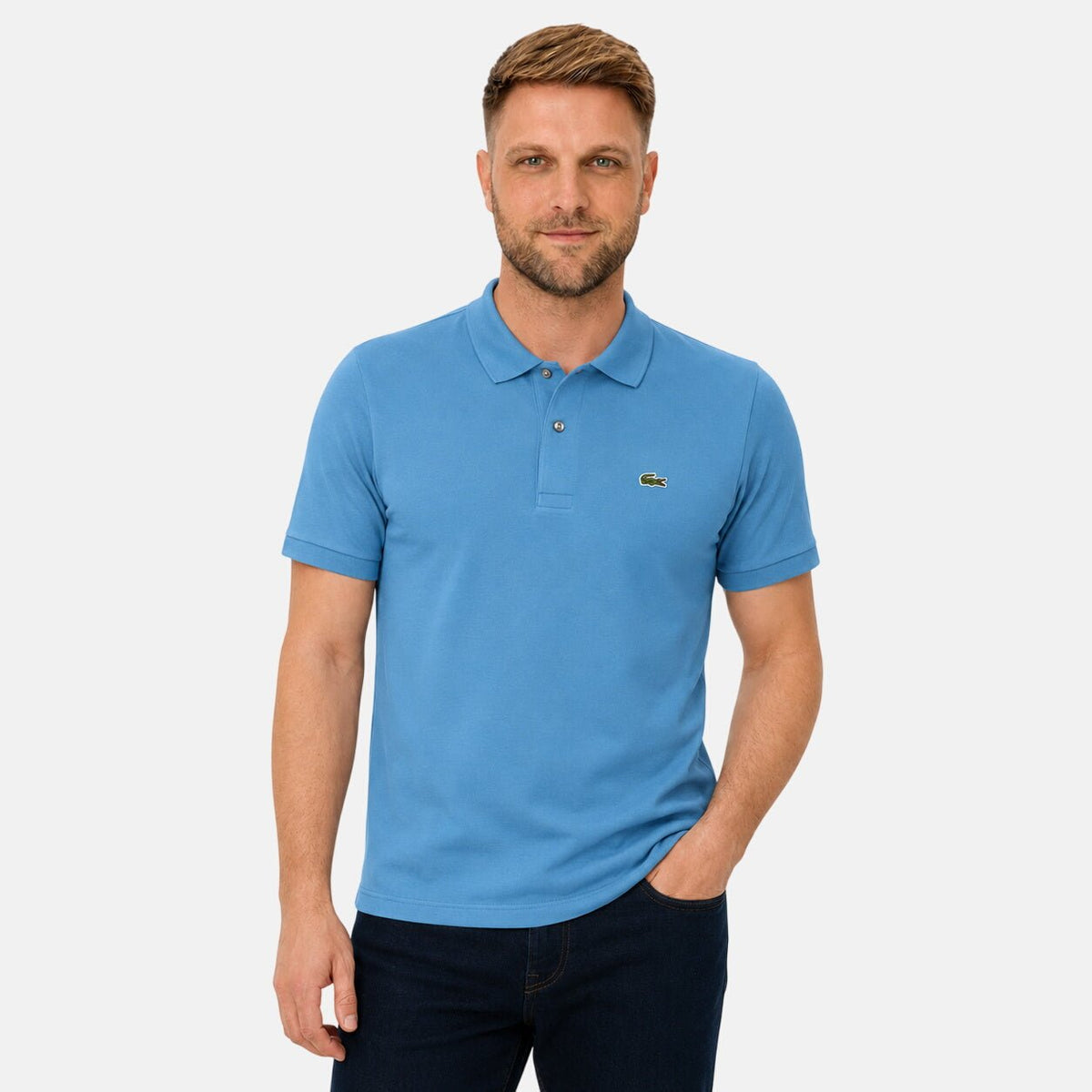 Lacoste Classic Fit Polo Shirt Azure Blue | Northern Threads Designer Menswear