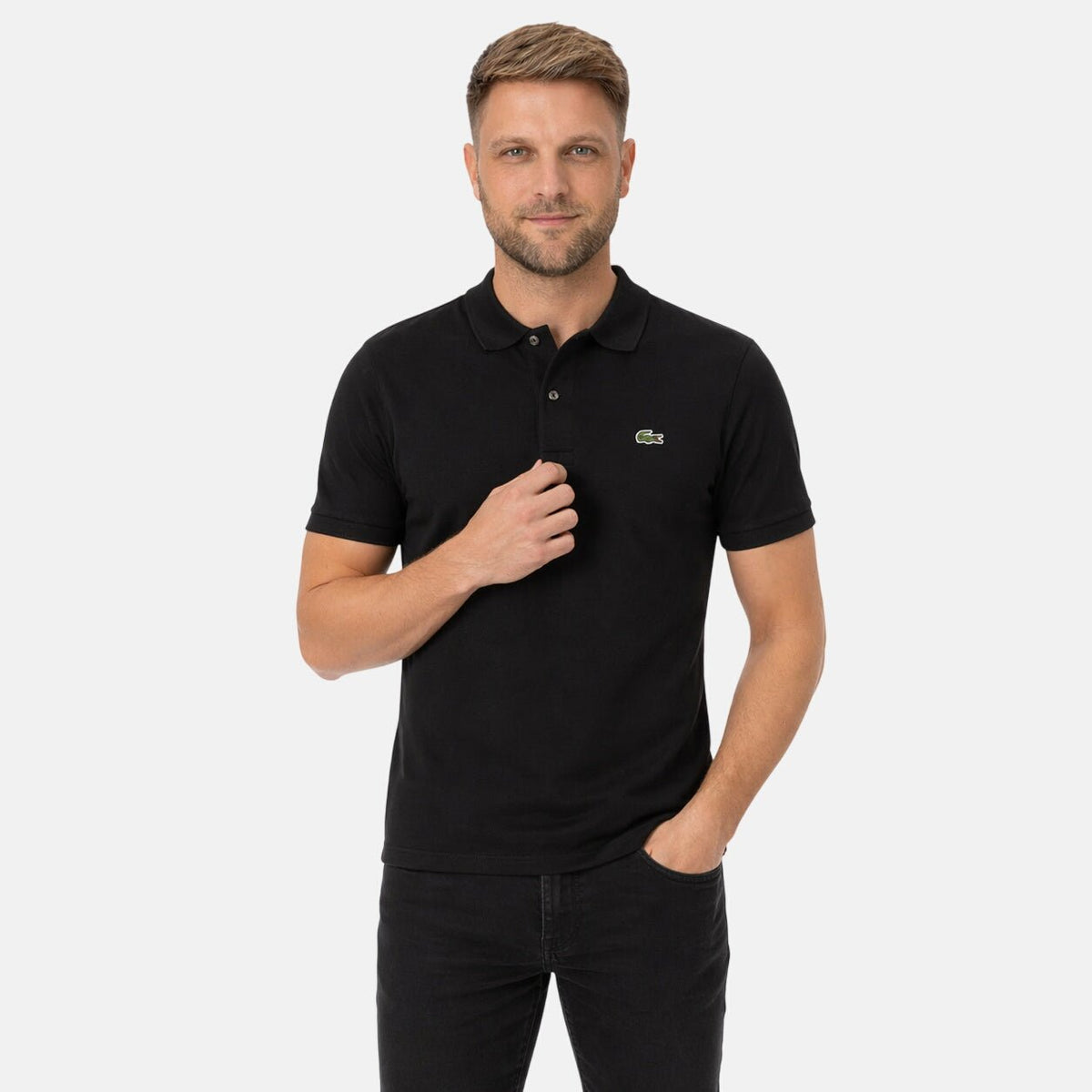 Lacoste Classic Fit Polo Shirt Black | Northern Threads Designer Menswear