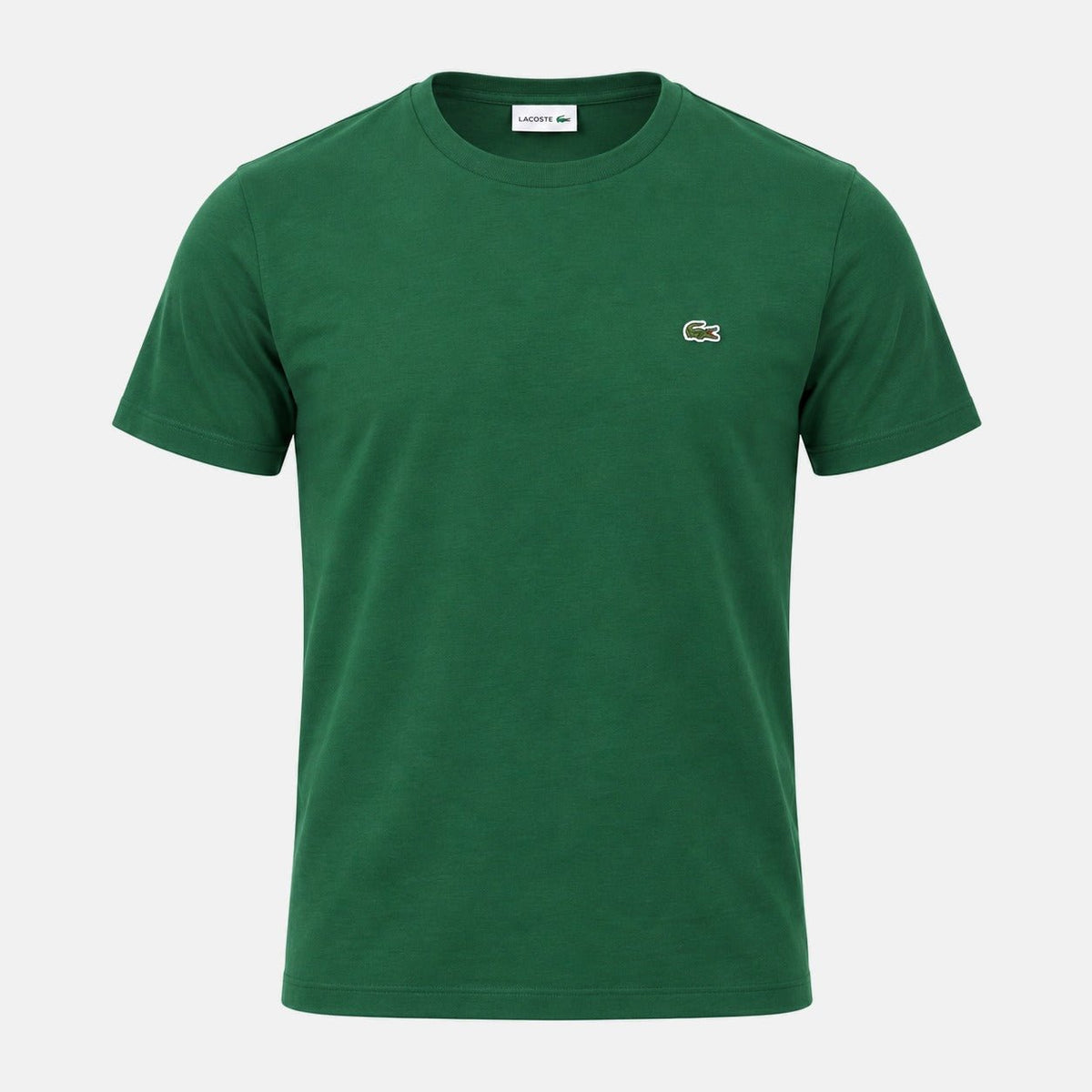 Lacoste Cotton Pima Crew Neck T-Shirt Pine Green | Northern Threads Designer Menswear