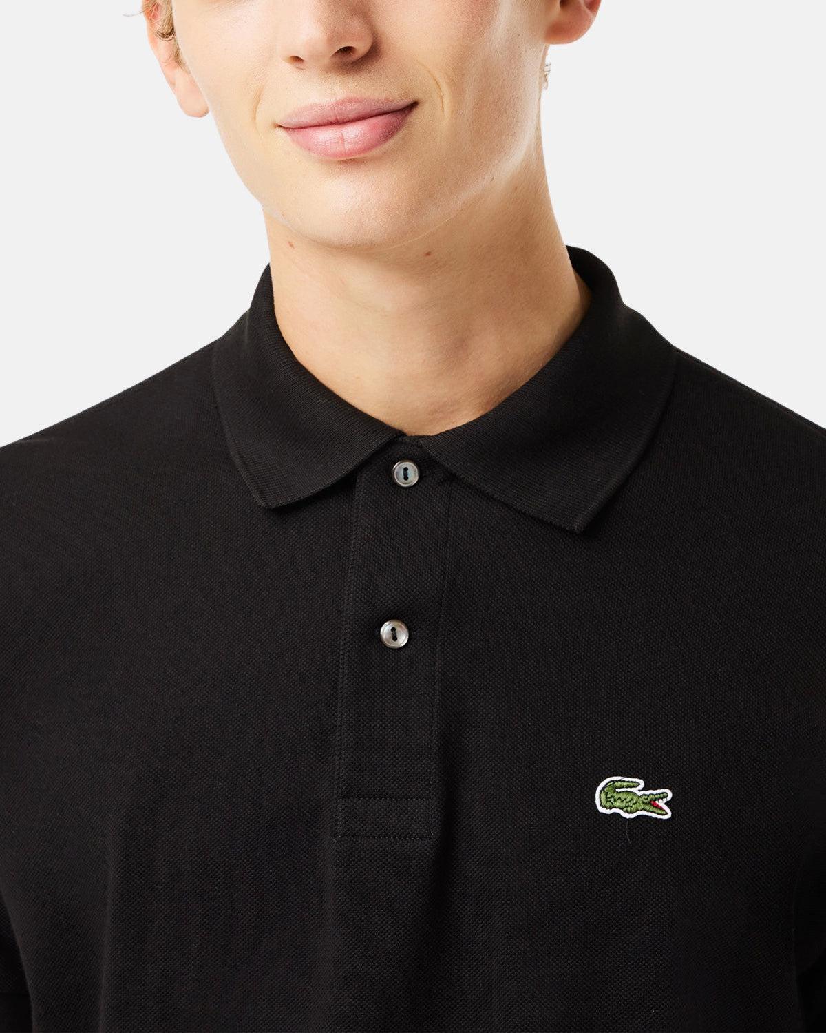 LACOSTE ORIGINAL L.12.12 POLO SHIRT BLACK - northern threads