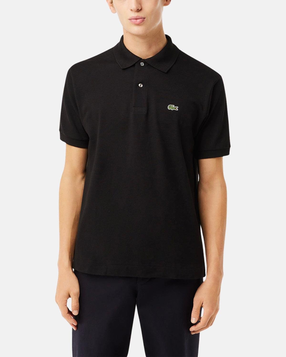 LACOSTE ORIGINAL L.12.12 POLO SHIRT BLACK - northern threads