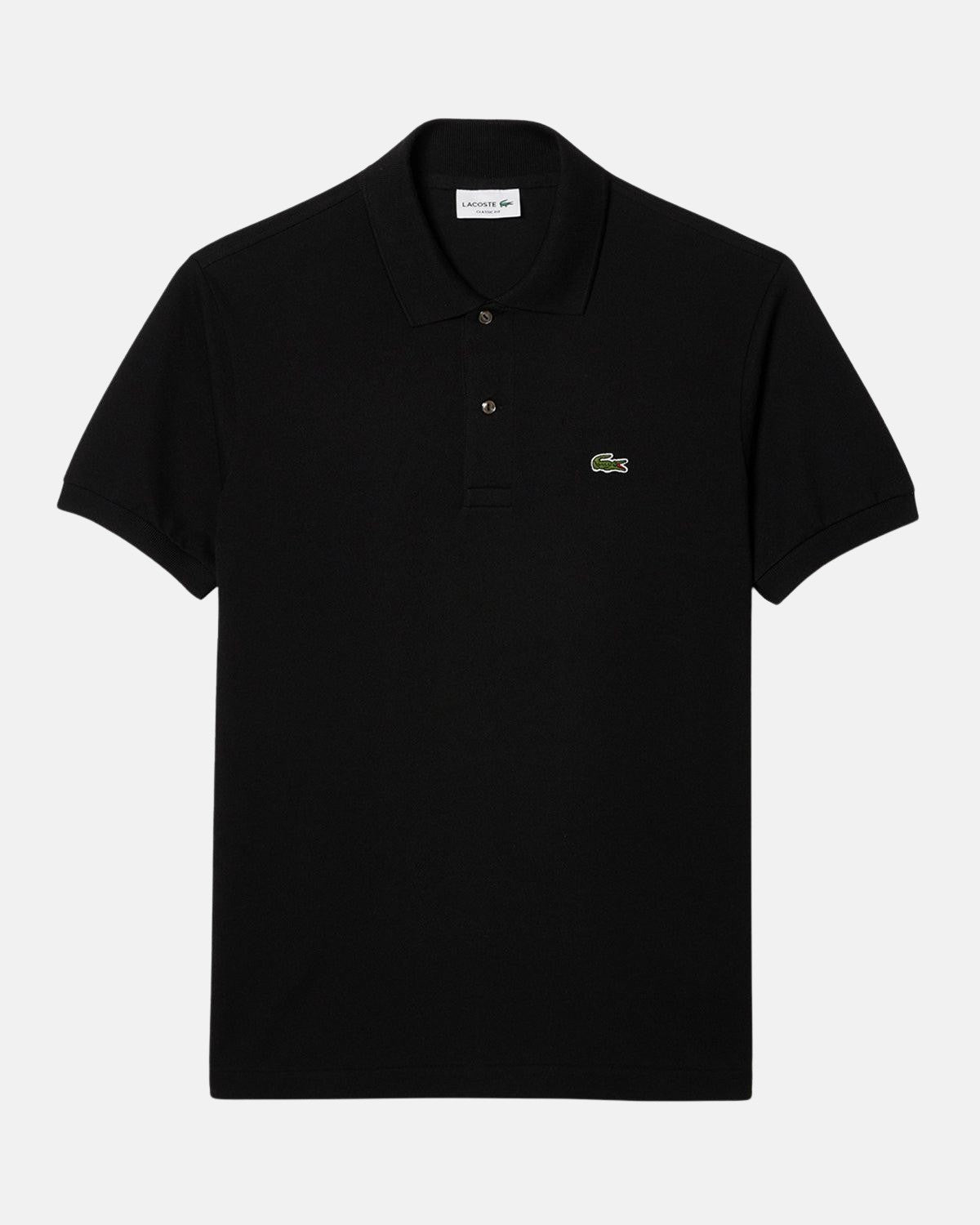 LACOSTE ORIGINAL L.12.12 POLO SHIRT BLACK - northern threads