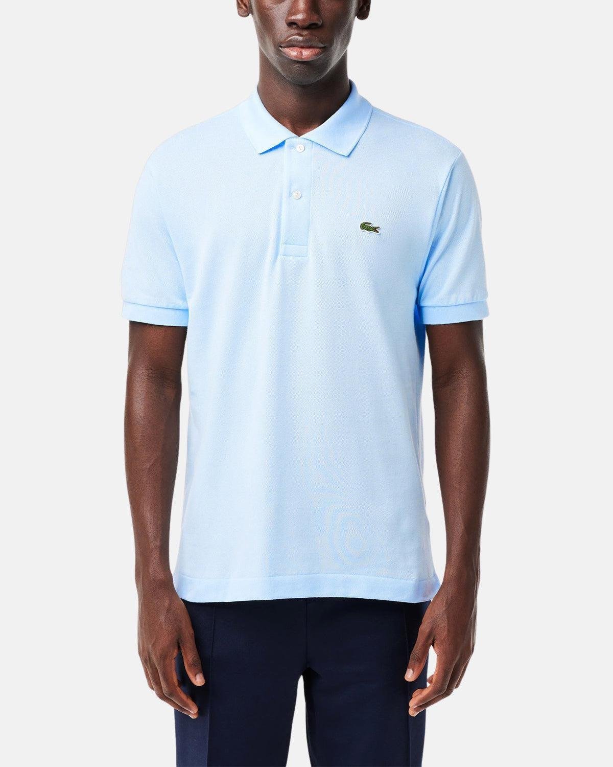 LACOSTE ORIGINAL L.12.12 POLO SHIRT LIGHT BLUE - LACOSTE-L12.12-T01-S 3 - northern threads uk