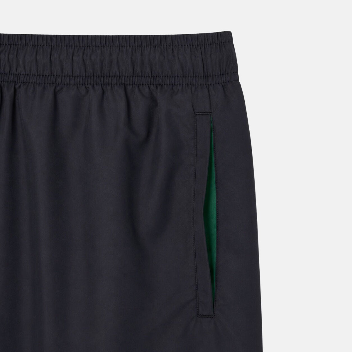 Lacoste Quick-Dry Swim Shorts Black/Green | Northern Threads Designer Menswear