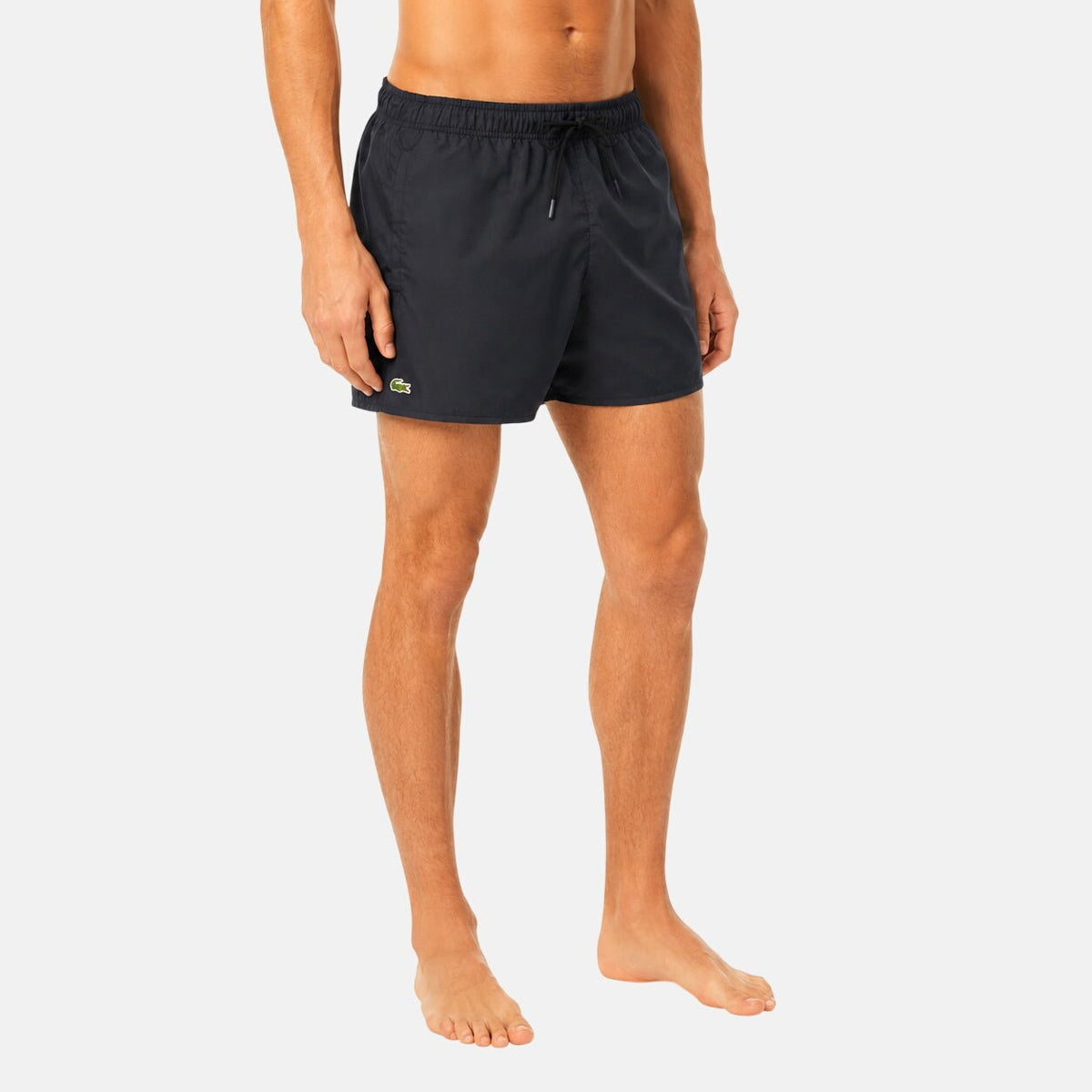 Lacoste Quick-Dry Swim Shorts Black/Green | Northern Threads Designer Menswear