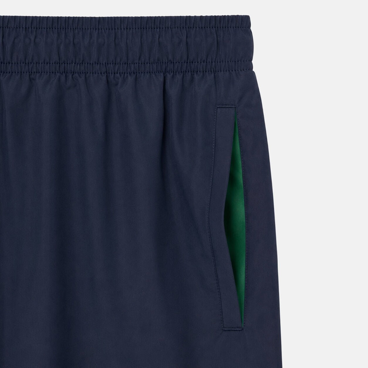 Lacoste Quick-Dry Swim Shorts Navy Blue/Green | Northern Threads Designer Menswear