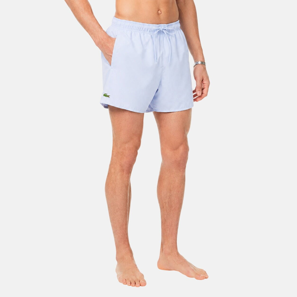 Lacoste Quick-Dry Swim Shorts Phoenix Blue/Green | Northern Threads Designer Menswear