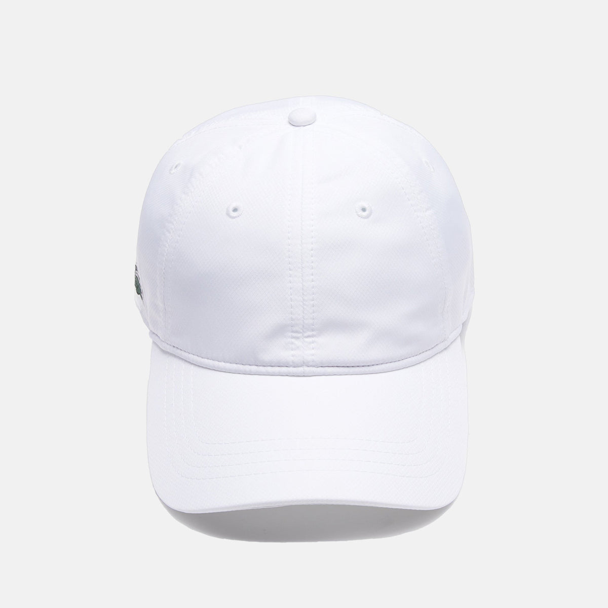 Lacoste Sport Lightweight Diamond Taffeta Baseball Cap White | Northern Threads Designer Menswear