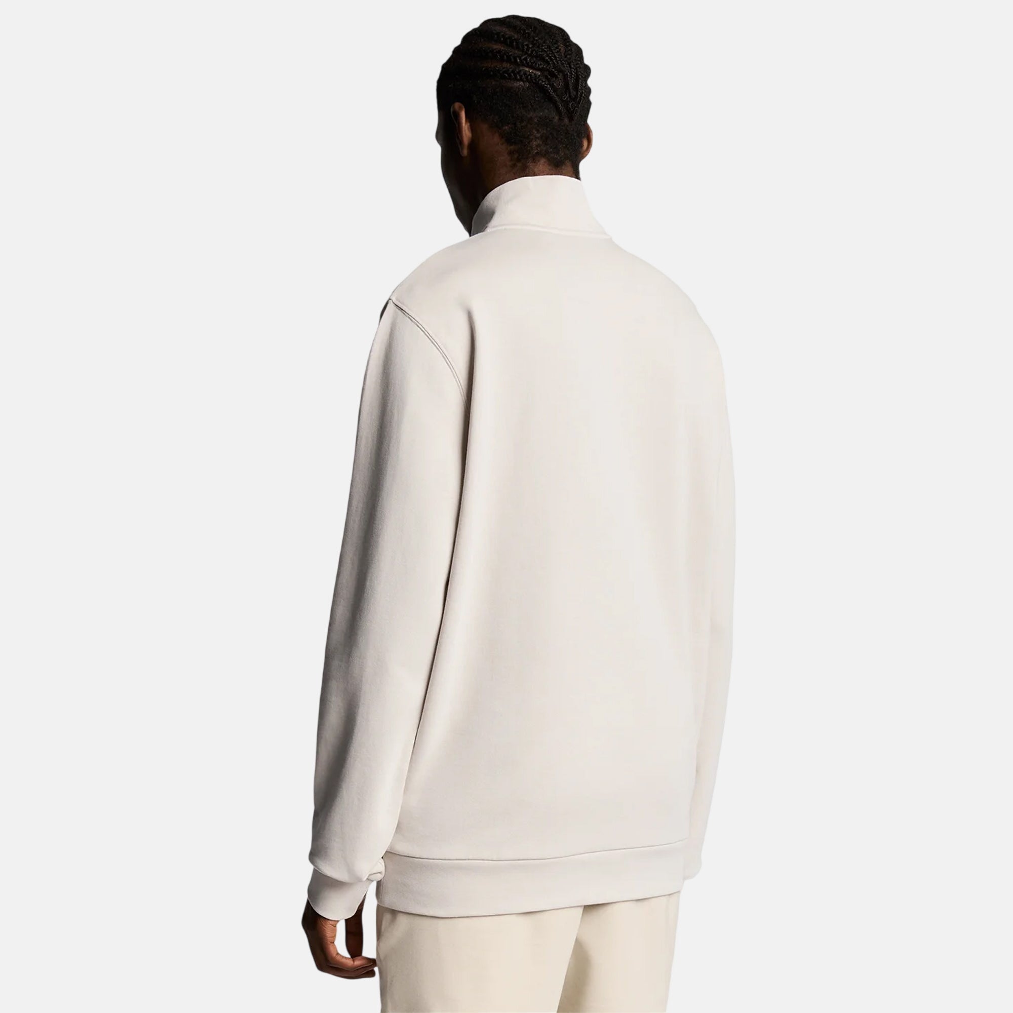 Lyle & Scott Cotton Loopback 1/4 Zip Sweatshirt Cove - SPR1225-M - northern threads uk