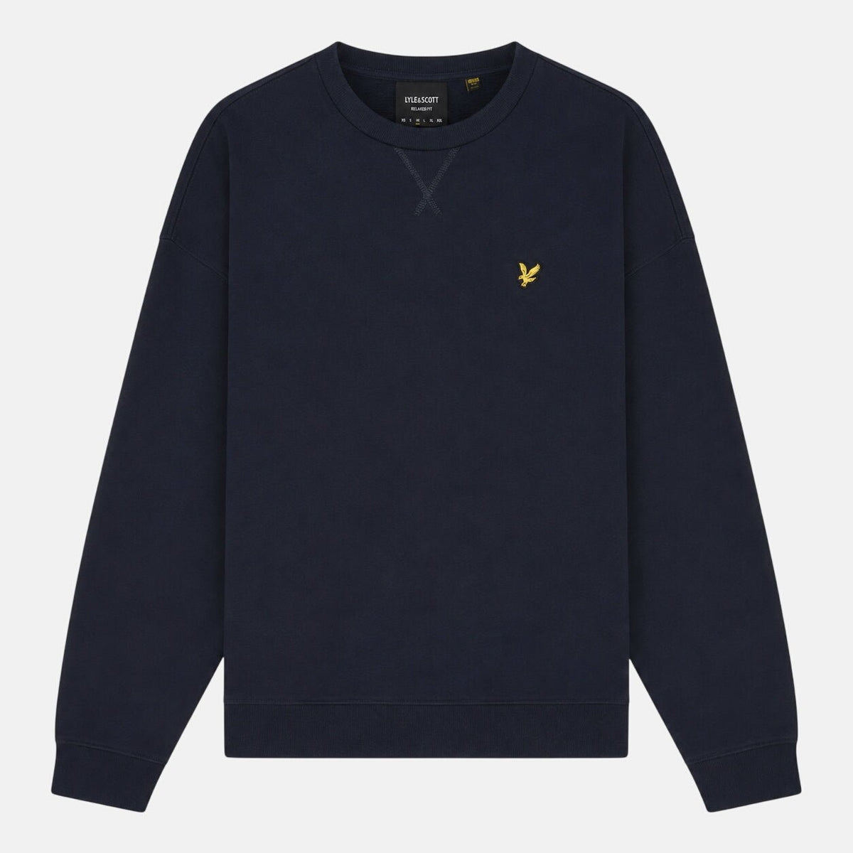 Lyle & Scott Heavyweight Crew Neck Sweatshirt Dark Navy | Northern Threads Designer Menswear