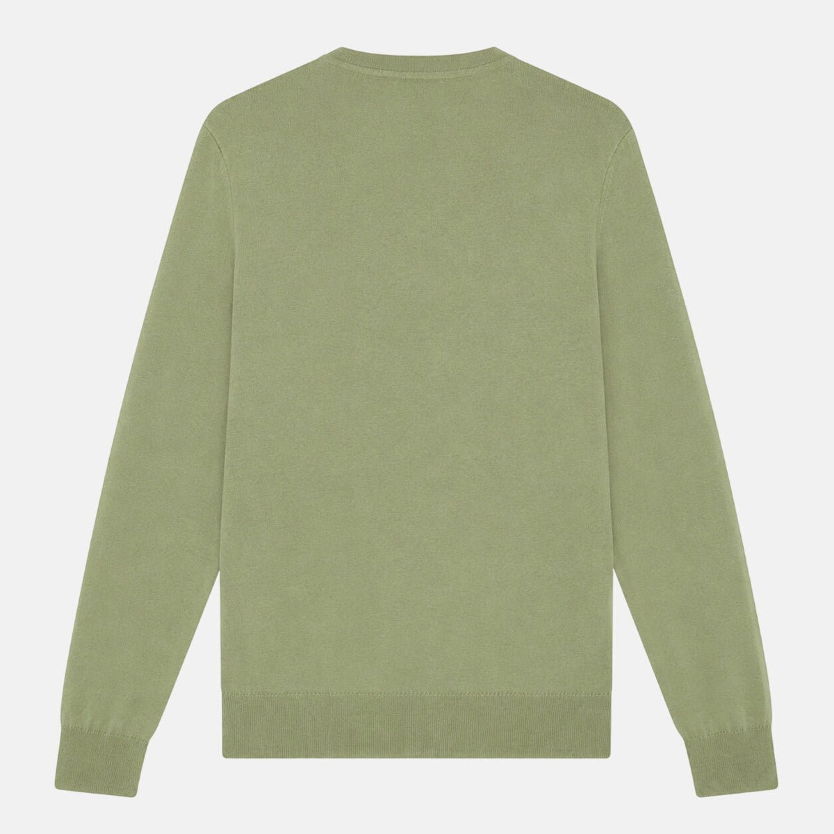 Lyle & Scott Merino Crew Neck Jumper Smoke Olive | Northern Threads Designer Menswear