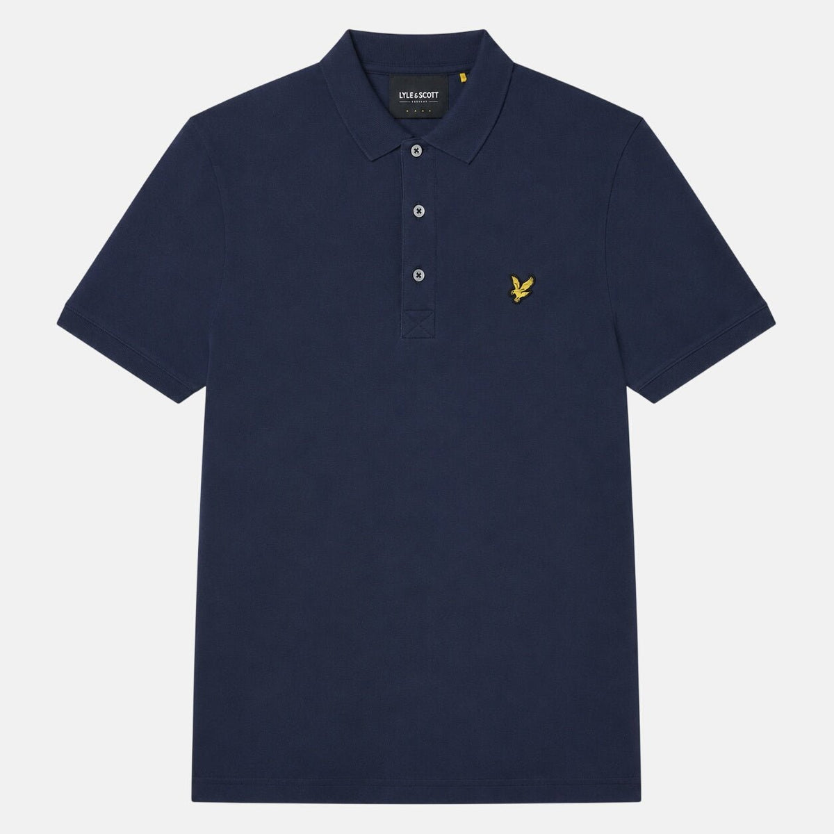 Lyle & Scott Plain Polo Shirt Dark Navy | Northern Threads Designer Menswear