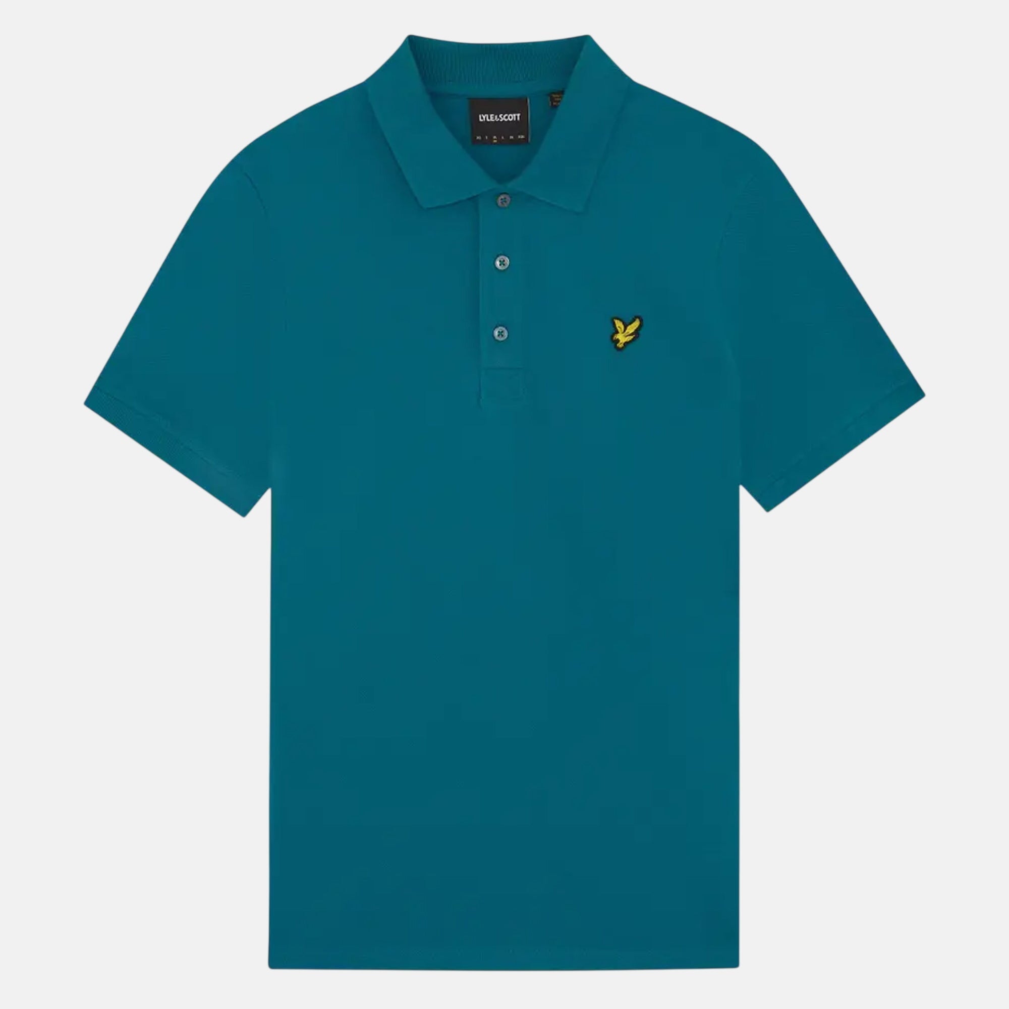 Lyle & Scott Plain Polo Shirt Lagoon - SPR1210-M - northern threads uk