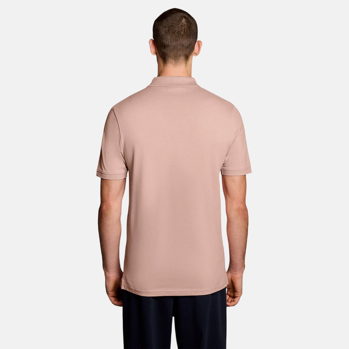 Lyle & Scott Plain Polo Shirt Pink Grapefruit | Northern Threads Designer Menswear
