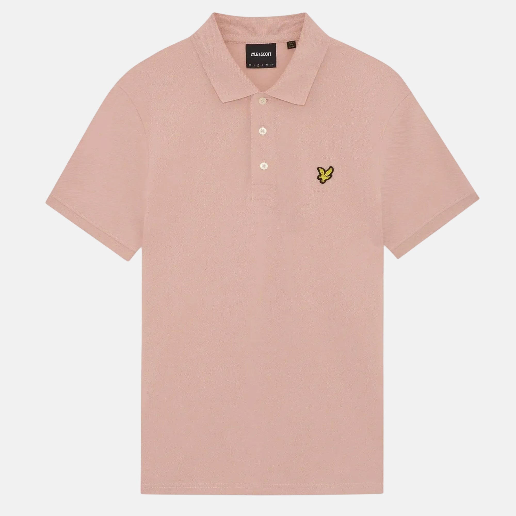 Lyle & Scott Plain Polo Shirt Pink Grapefruit - SPR1211-M - northern threads uk