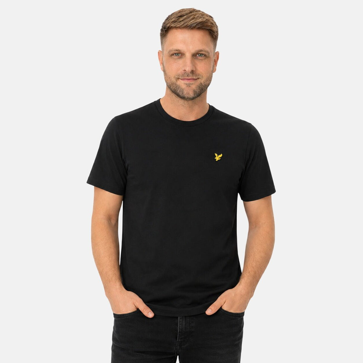 Lyle & Scott Plain T-Shirt Jet Black | Northern Threads Designer Menswear
