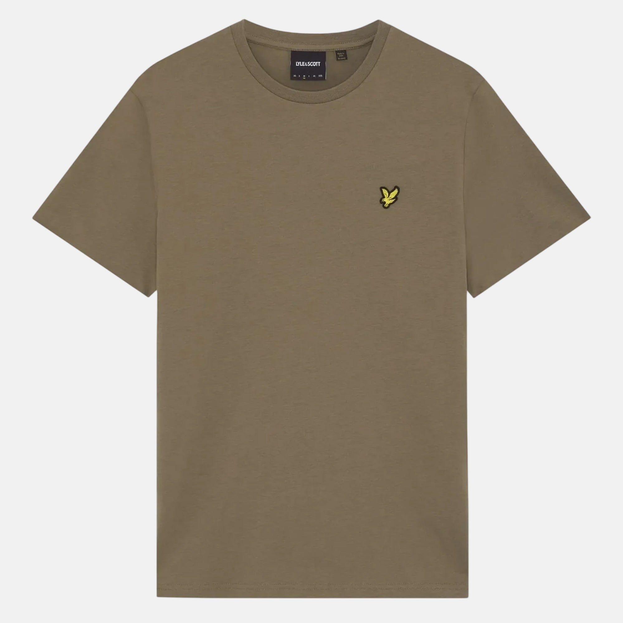 Lyle & Scott Plain T-Shirt Khaki Ash - SPR1213-M - northern threads uk