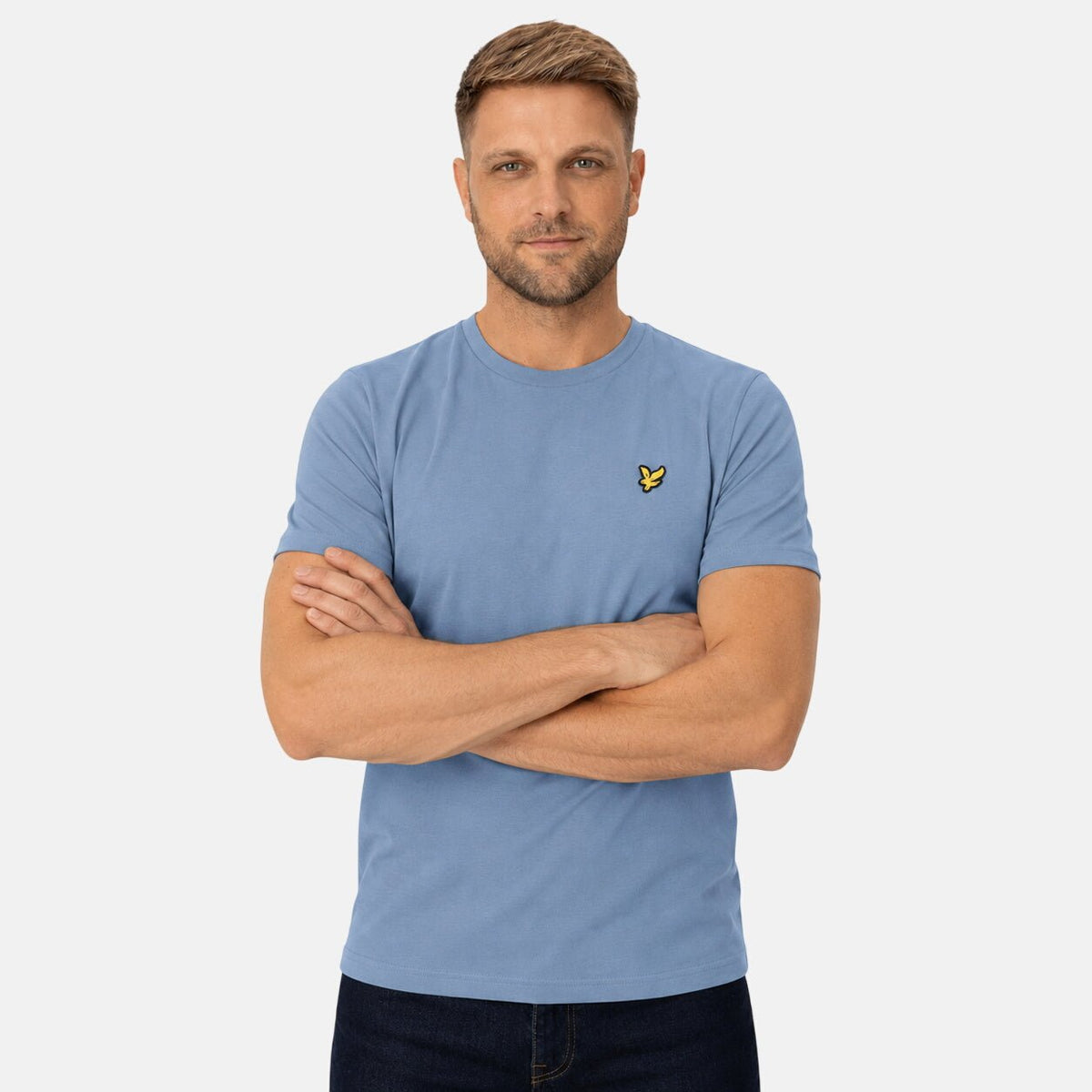 Lyle & Scott Plain T-Shirt Power Blue | Northern Threads Designer Menswear