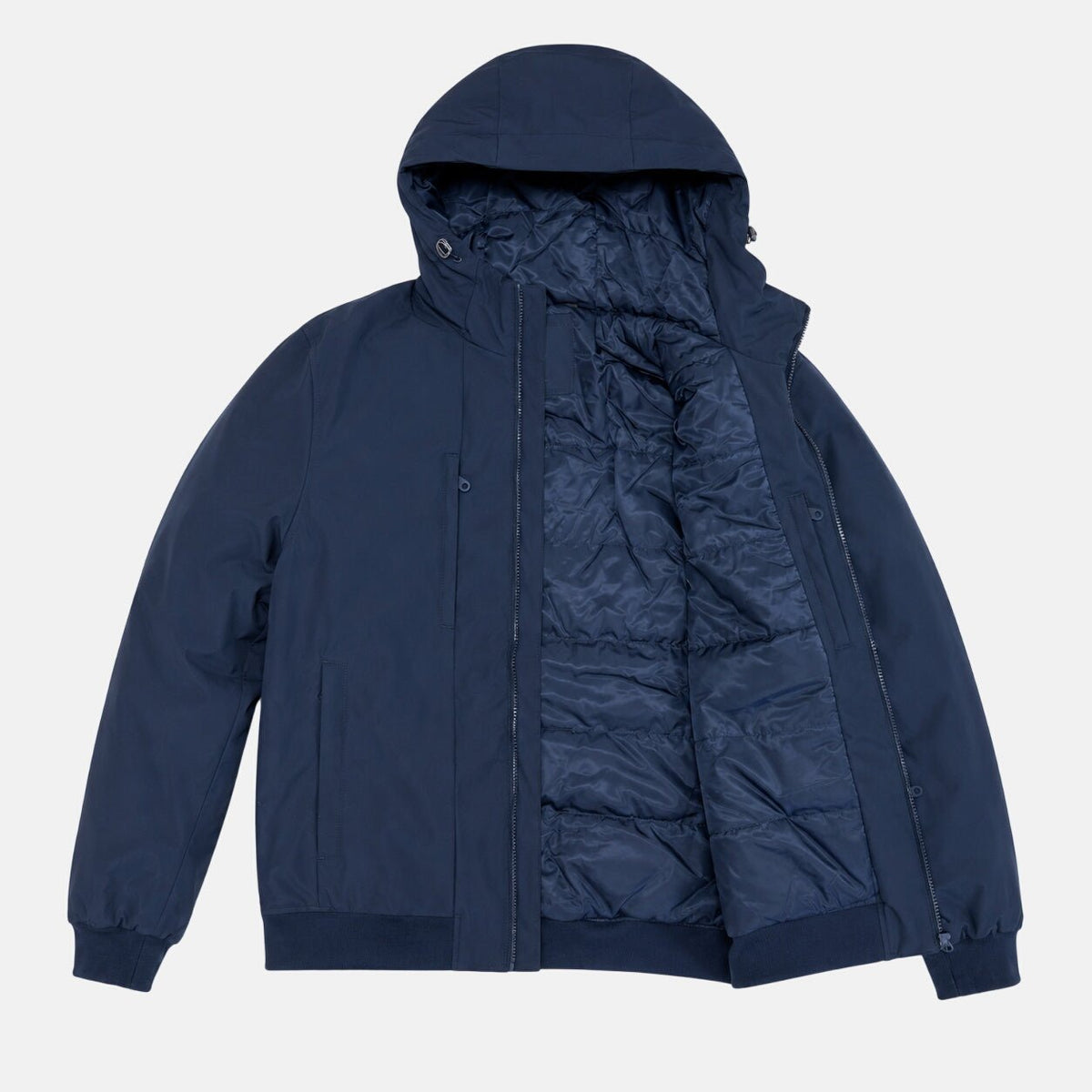 Lyle & Scott Wadded Softshell Jacket Dark Navy | Northern Threads Designer Menswear