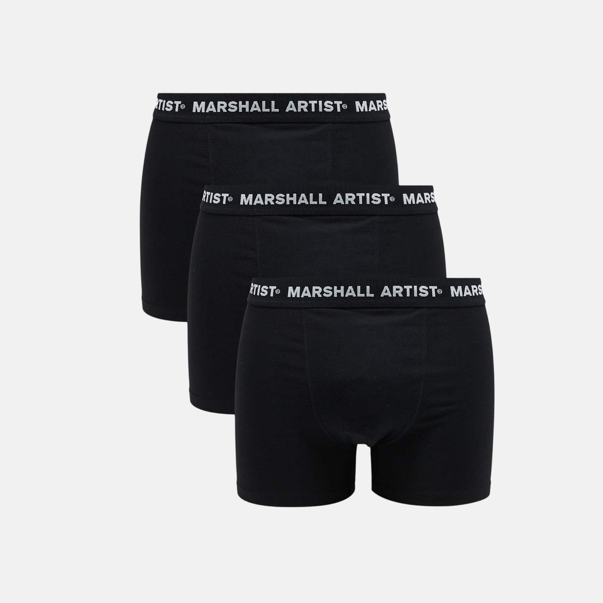 Marshall Artist 3 Pack Boxer Shorts Black | Northern Threads Designer Menswear