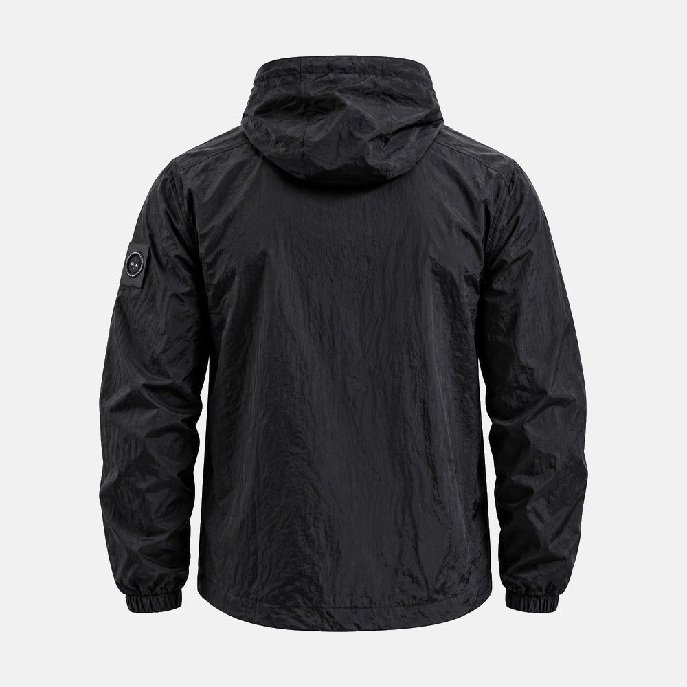 Marshall Artist Centro Hooded Overshirt Black | Northern Threads Designer Menswear
