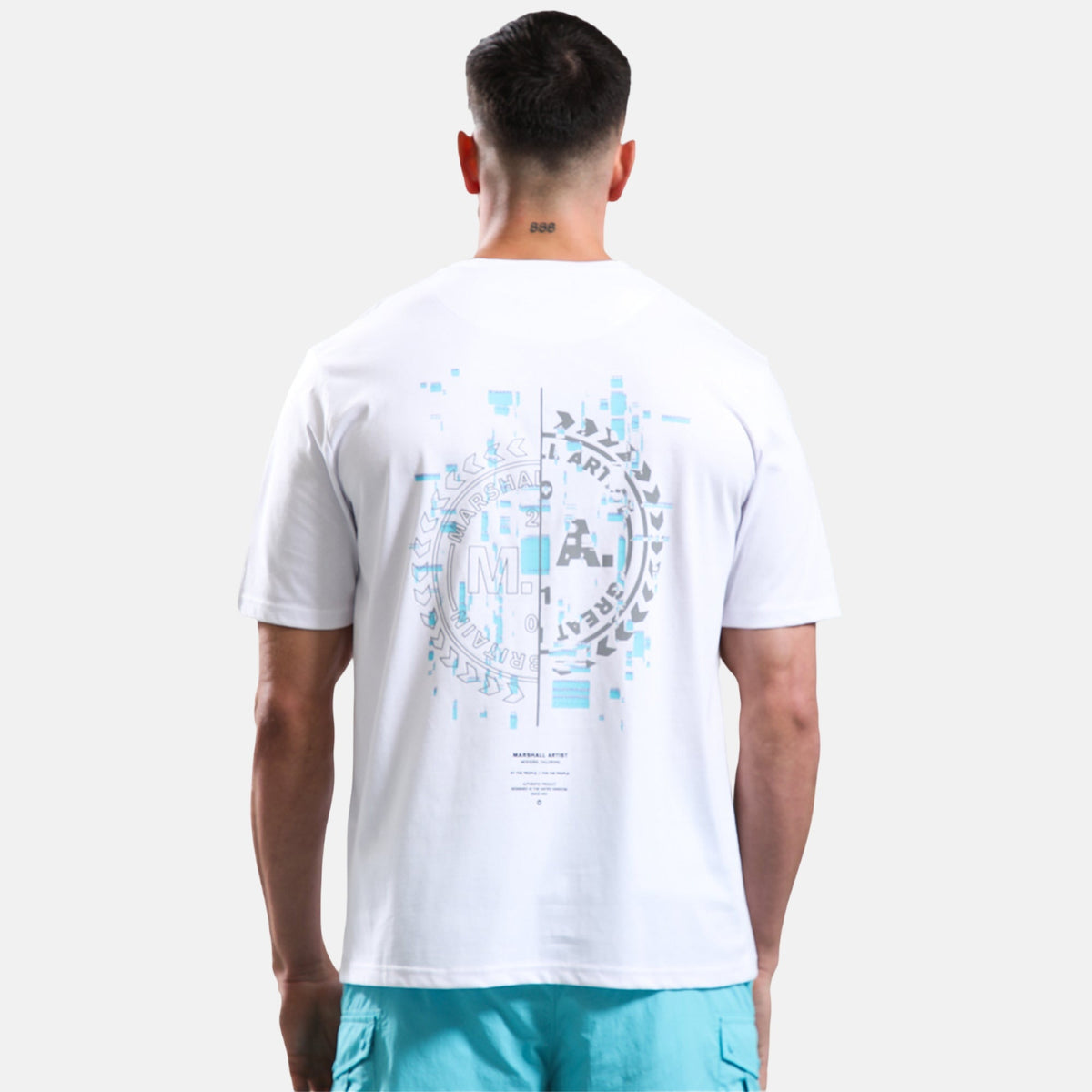 Marshall Artist Glitch Theory T-Shirt White | Northern Threads Designer Menswear