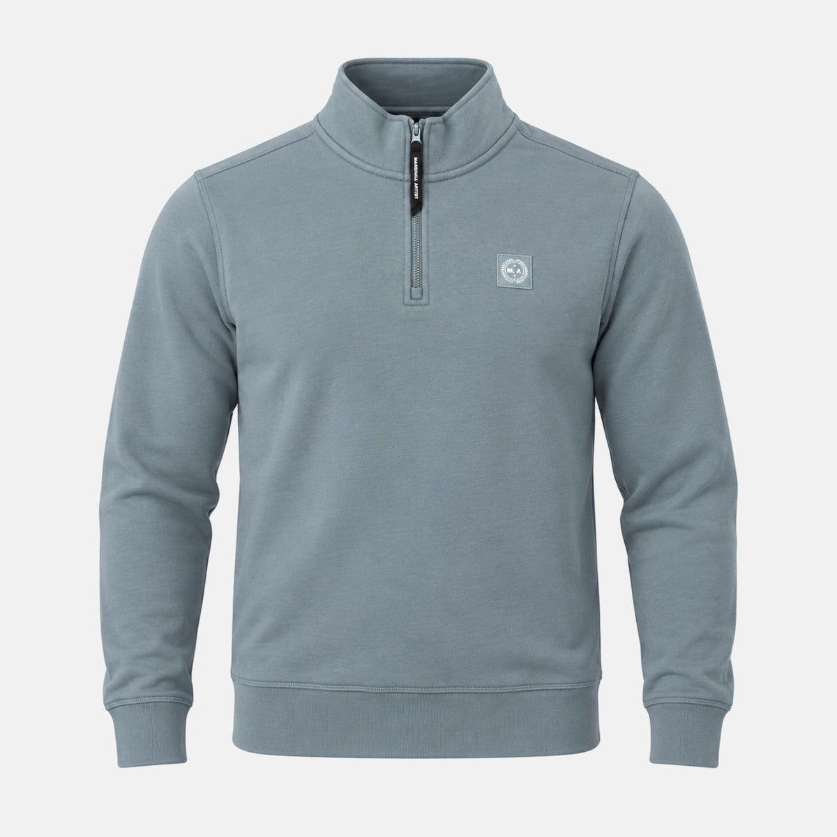 Marshall Artist Marchio 1/4 Zip Sweatshirt Storm Grey | Northern Threads Designer Menswear
