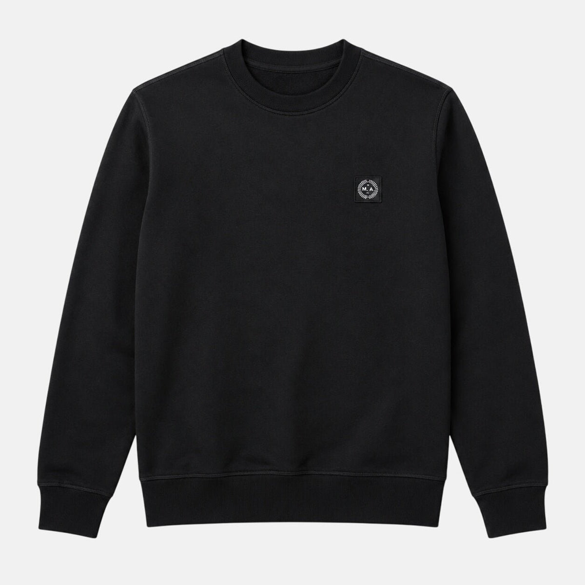 Marshall Artist Marchio Crew Sweatshirt Black | Northern Threads Designer Menswear