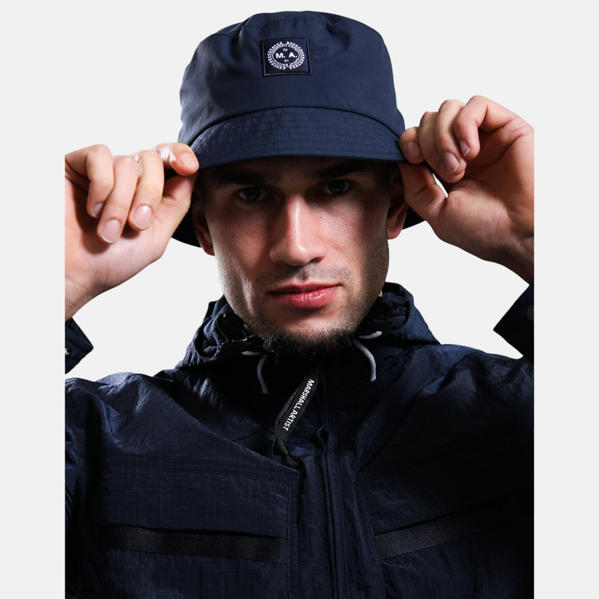 Marshall Artist Ripstop Bucket Hat Navy | Northern Threads Designer Menswear