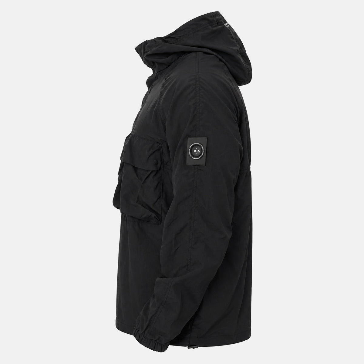 Marshall Artist Sefton 1/4 Zip Jacket Black | Northern Threads Designer Menswear