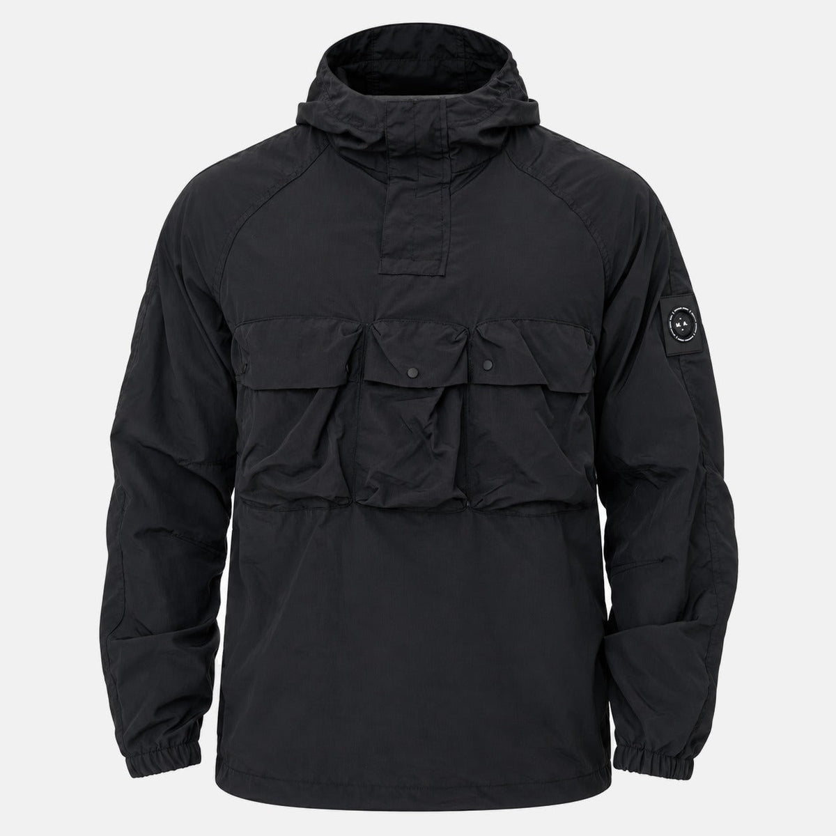 Marshall Artist Sefton 1/4 Zip Jacket Black | Northern Threads Designer Menswear